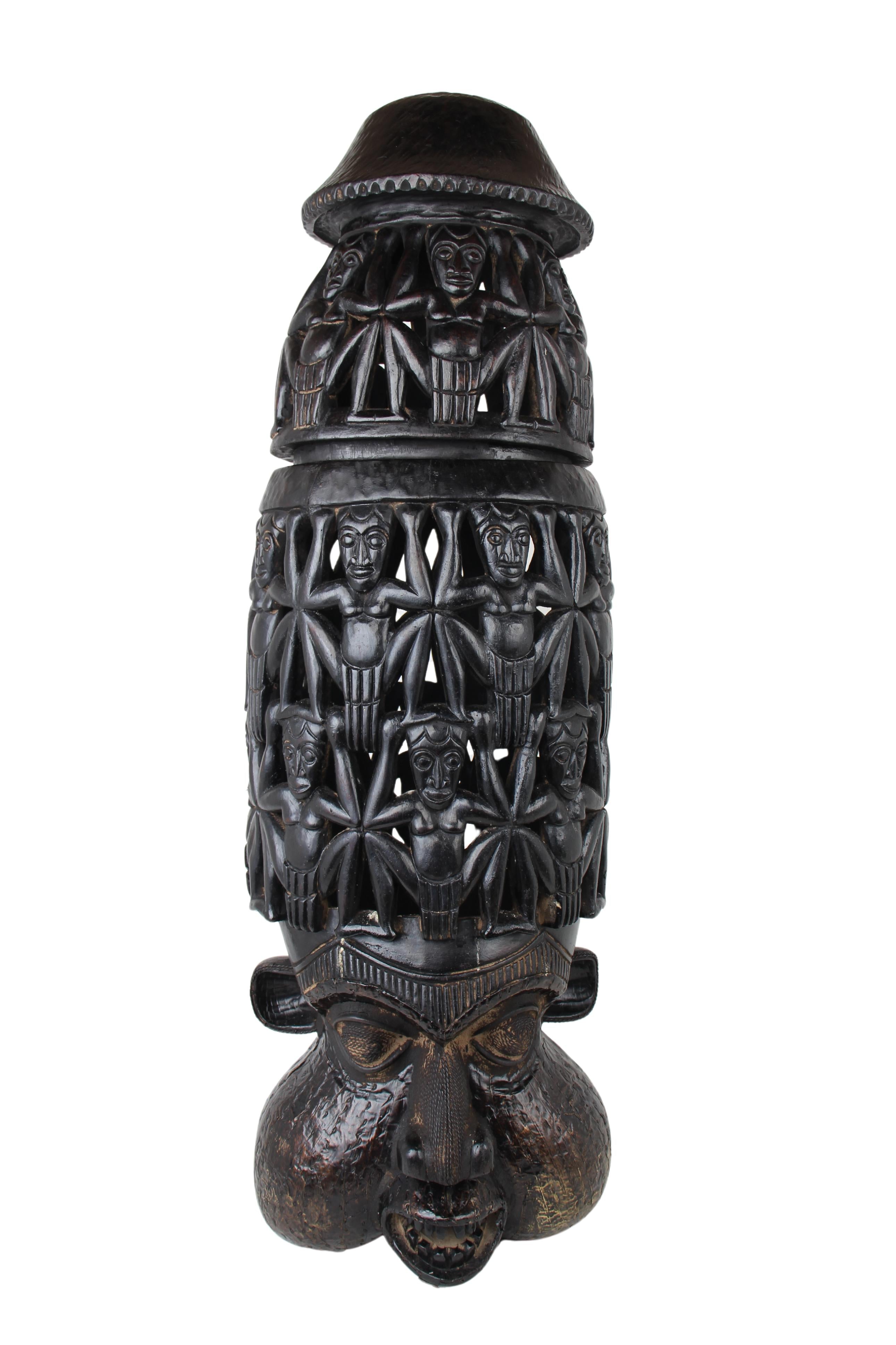 Bamileke Tribe Mask ~45.3" Tall (New 2024)