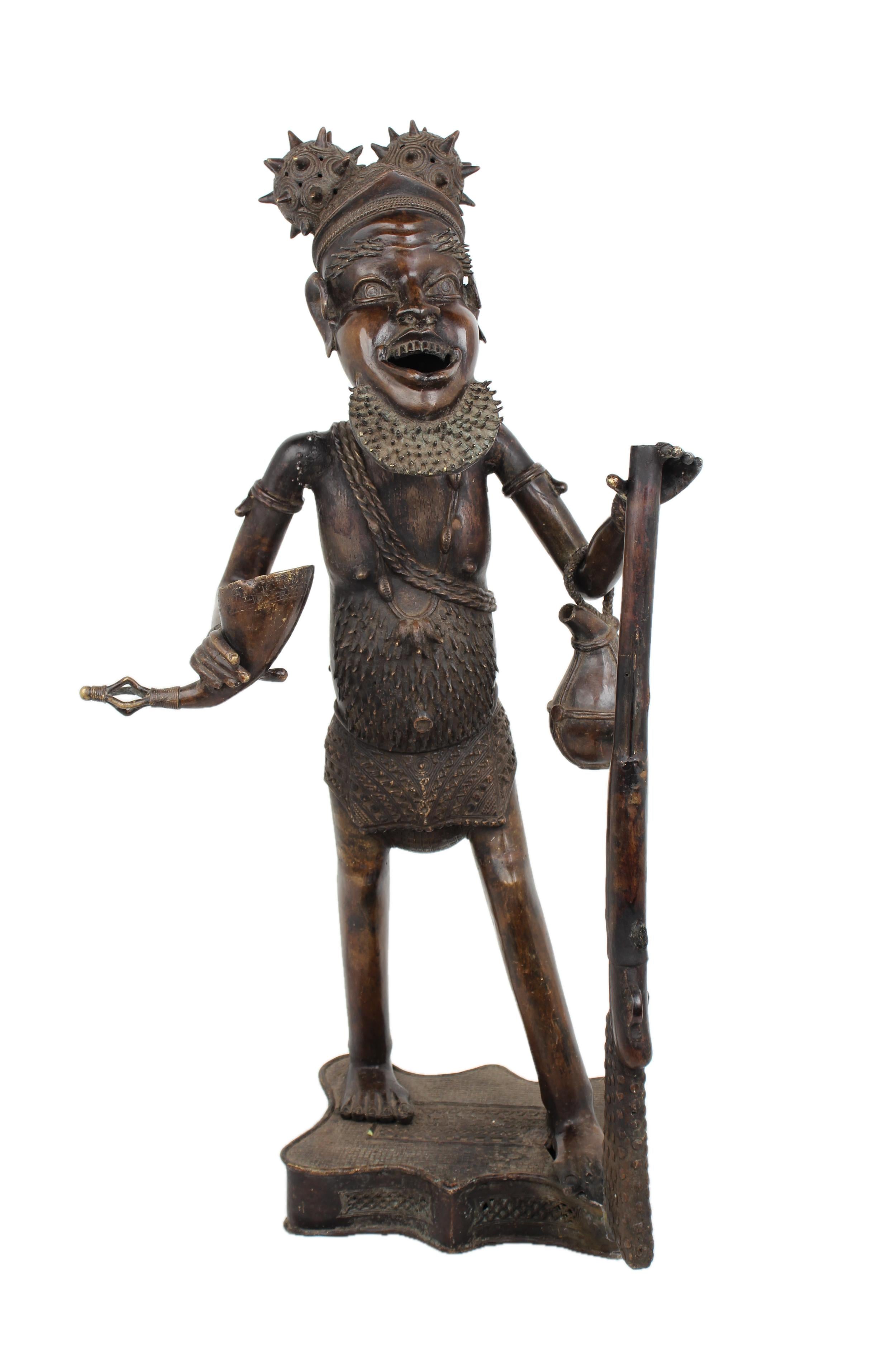 Bamileke Tribe West African Artifacts ~41.7" Tall - New 2025