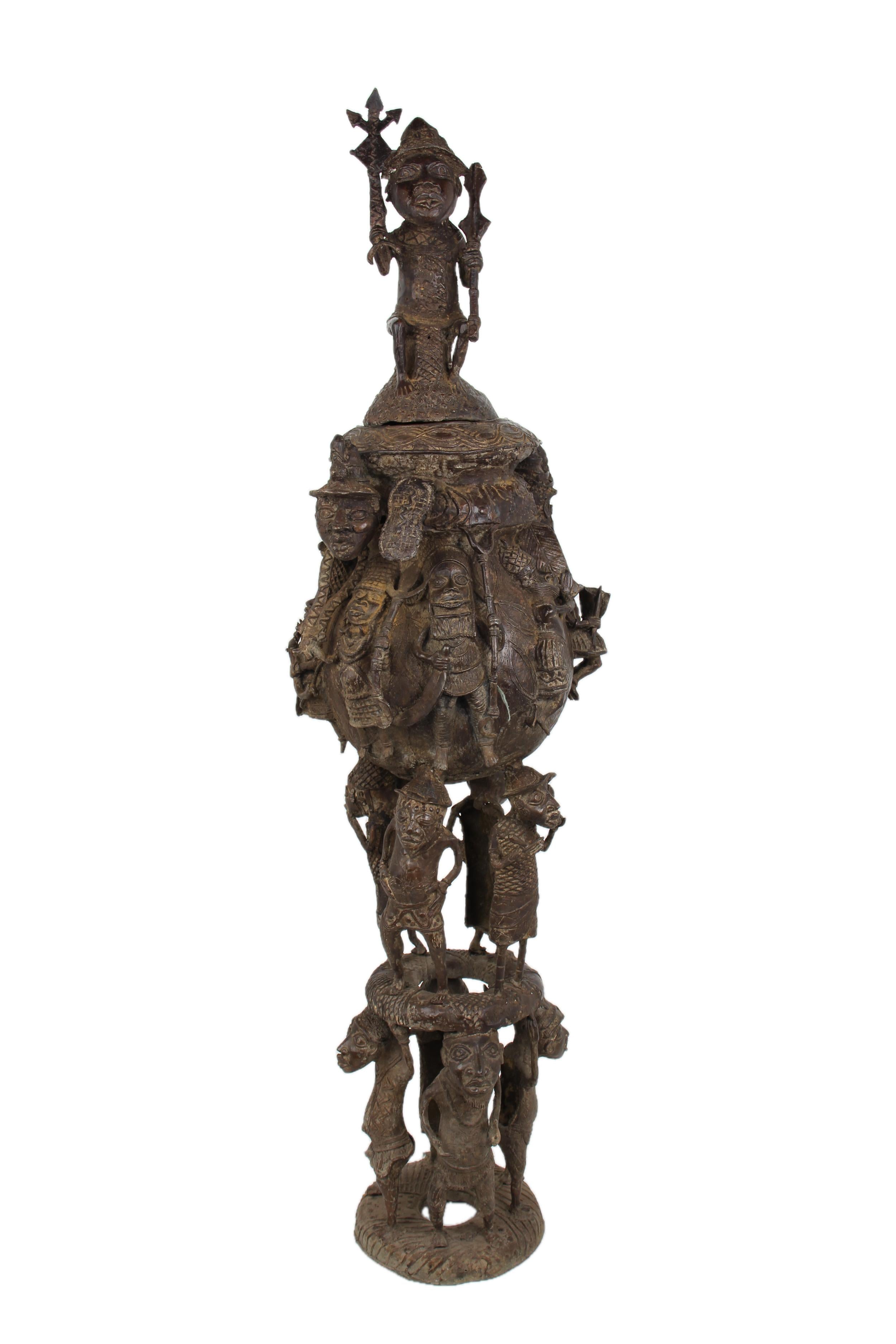 Yoruba Tribe West African Artifacts ~63.8" Tall - New 2025 - West African Artifacts