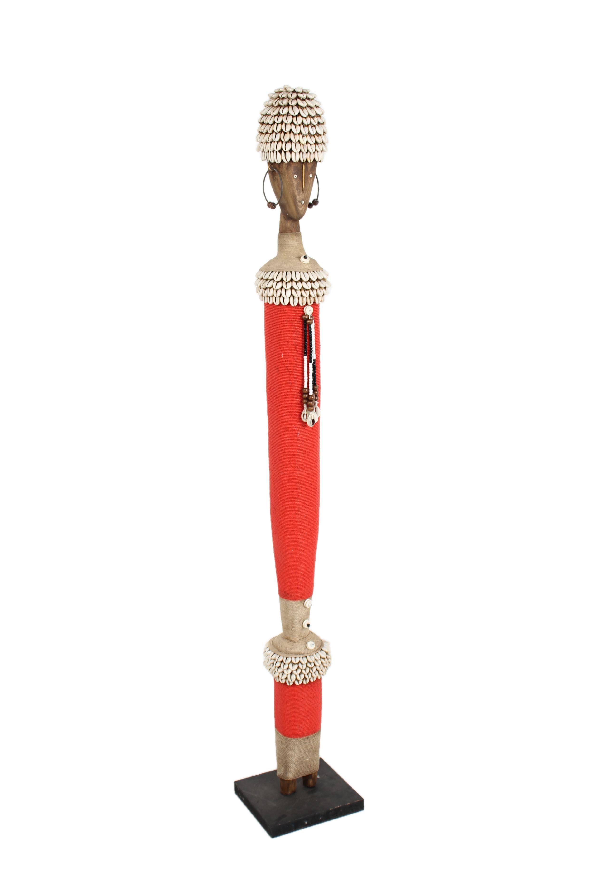 Namji Tribe Beaded Artifacts ~48.8" Tall - New 2025