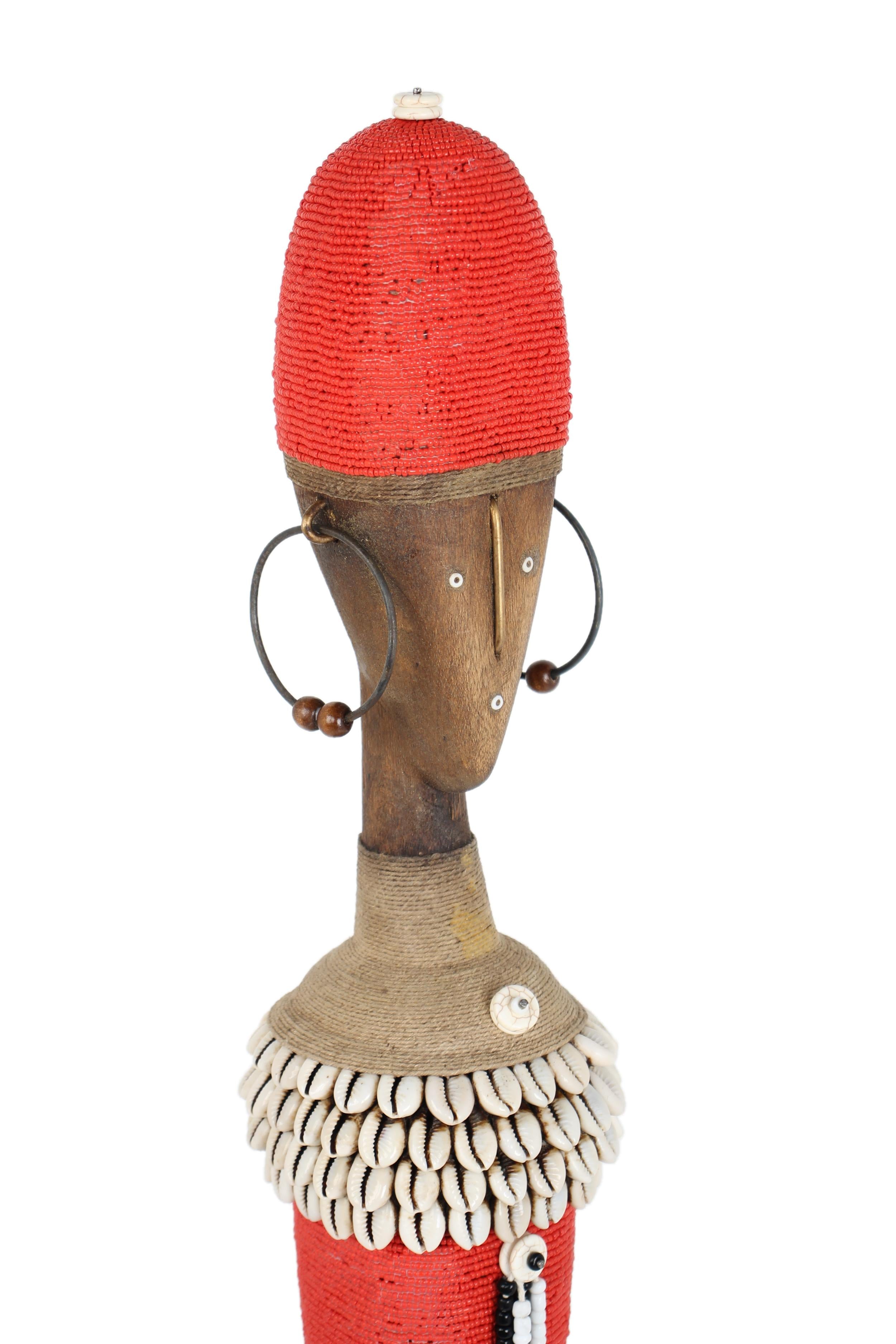 Namji Tribe Beaded Artifacts ~48.4" Tall - New 2025 - Beaded Artifacts