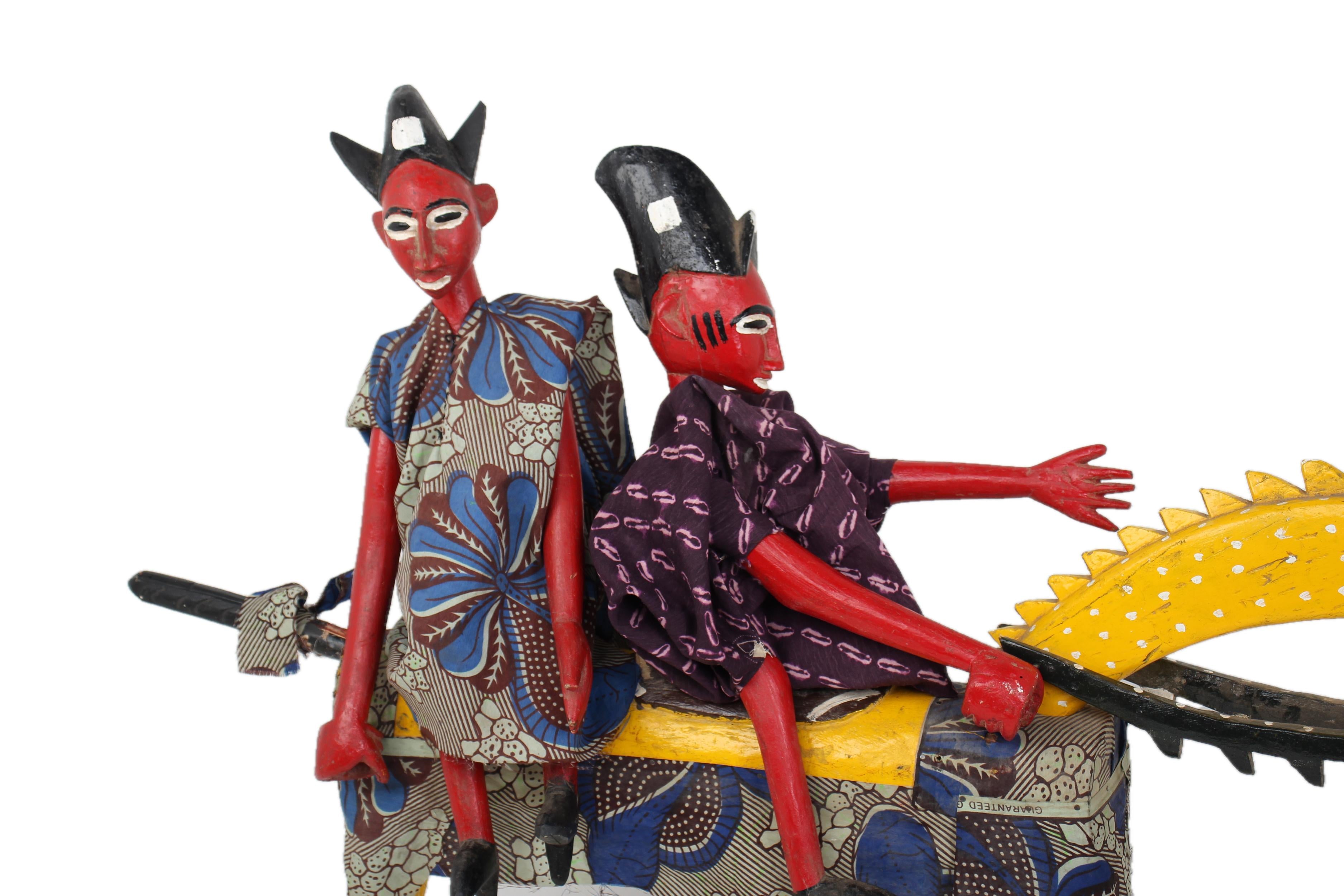 Yoruba Tribe West African Artifacts ~34.3" Tall - New 2025