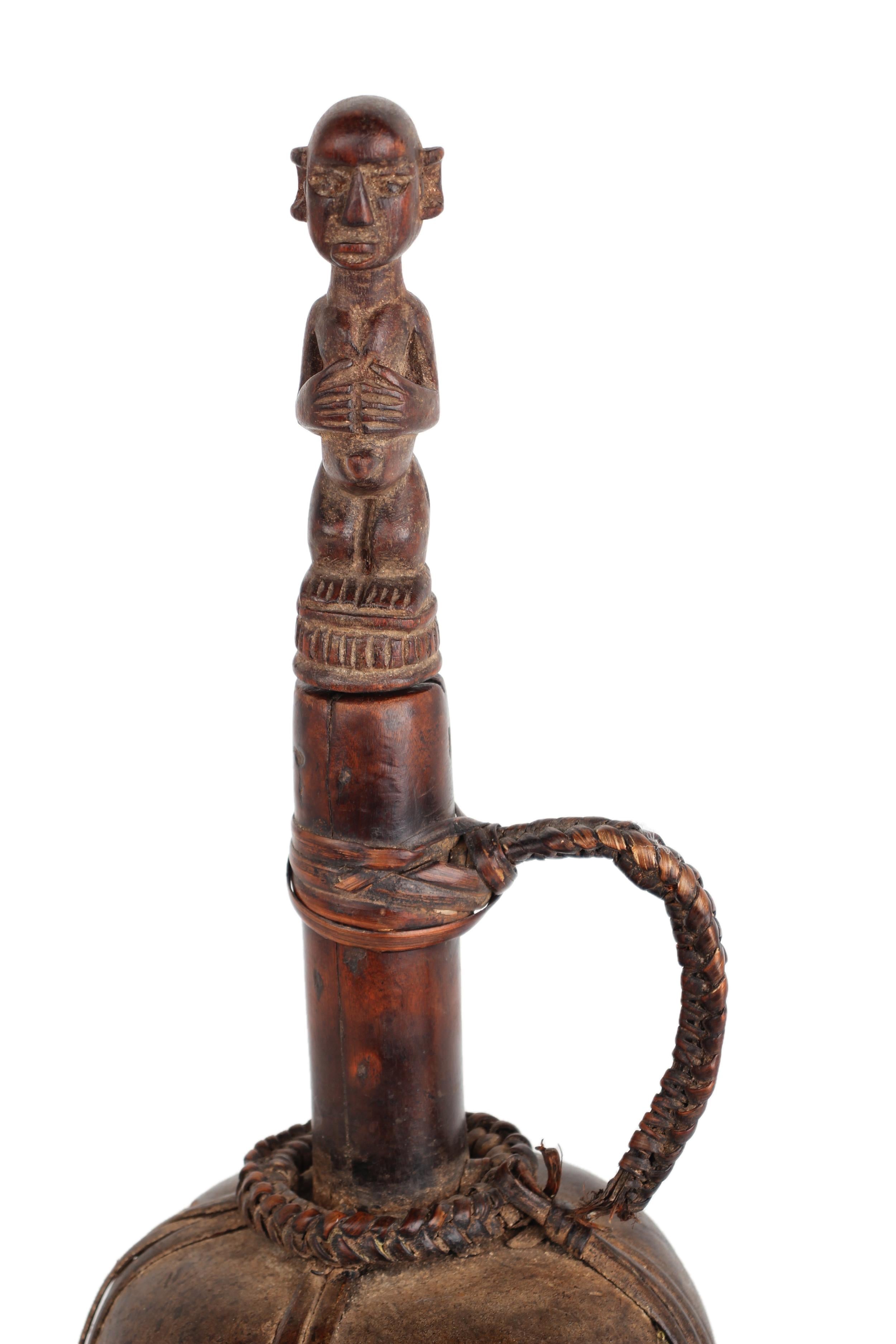 Fang Tribe Wooden Vessel ~21.3" Tall - New 2025 - Wooden and Basket Artifacts