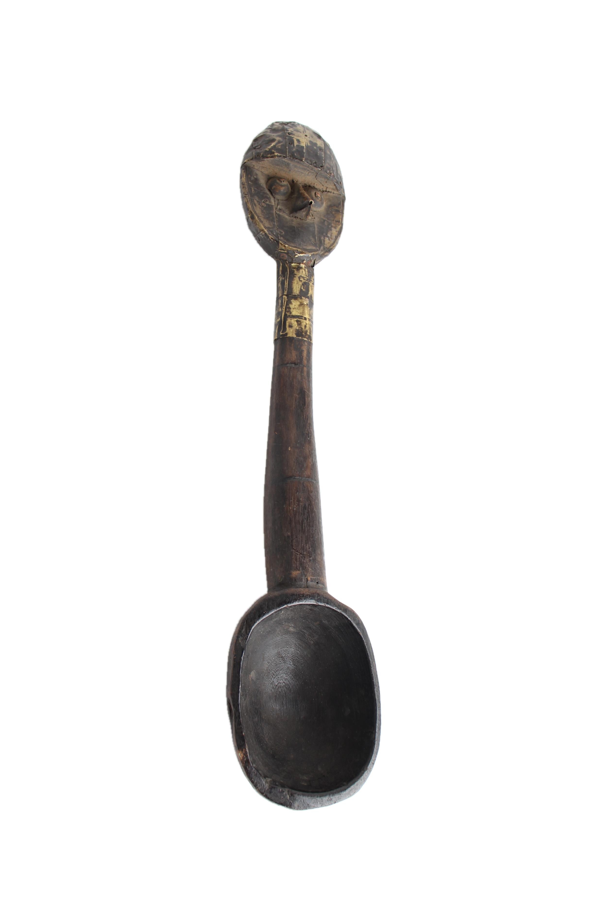 Bamileke Tribe Wooden Spoons ~17.3" Tall - New 2025 - West African Artifacts