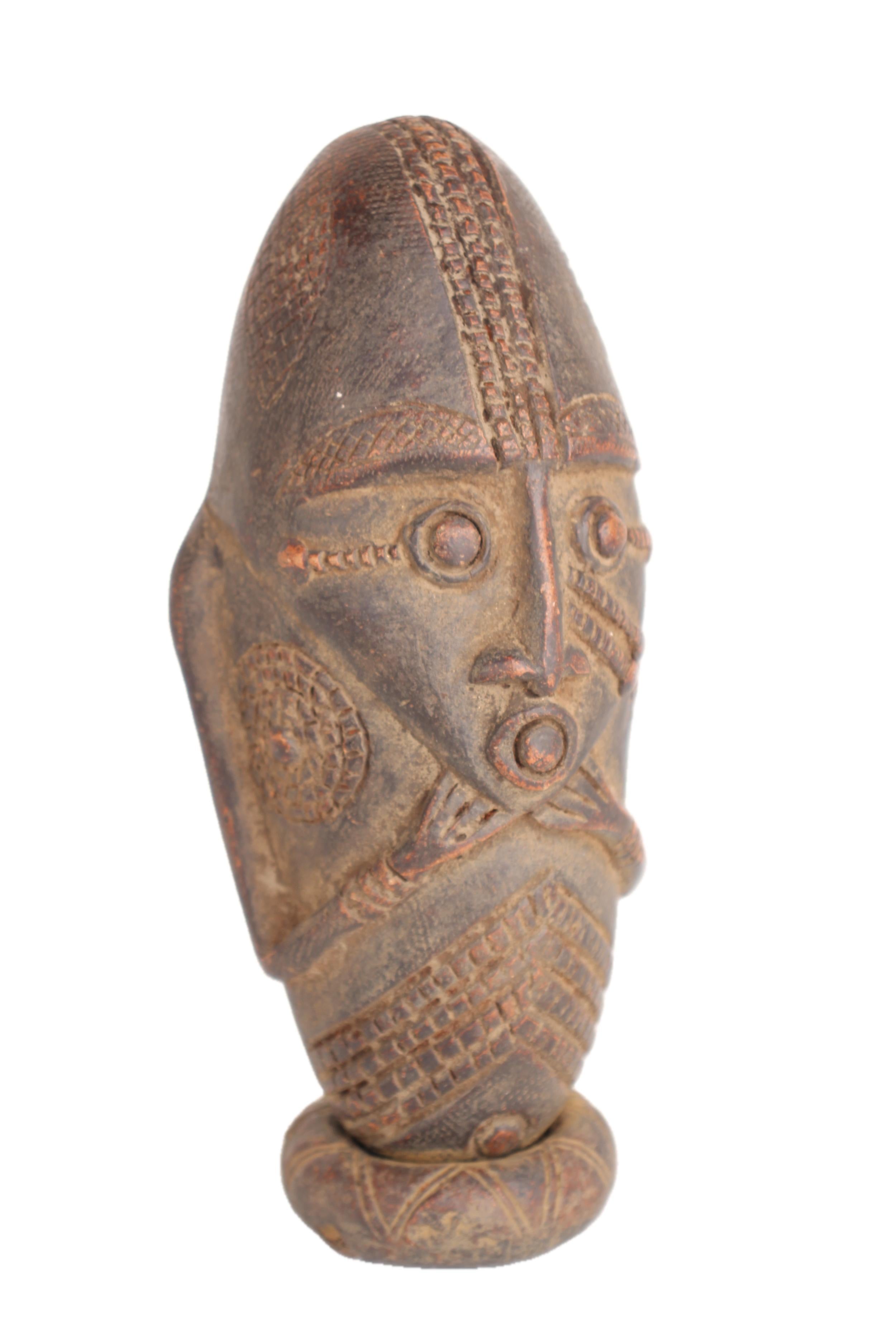 Mangbetu Tribe West African Artifacts ~9.1" Tall - New 2025