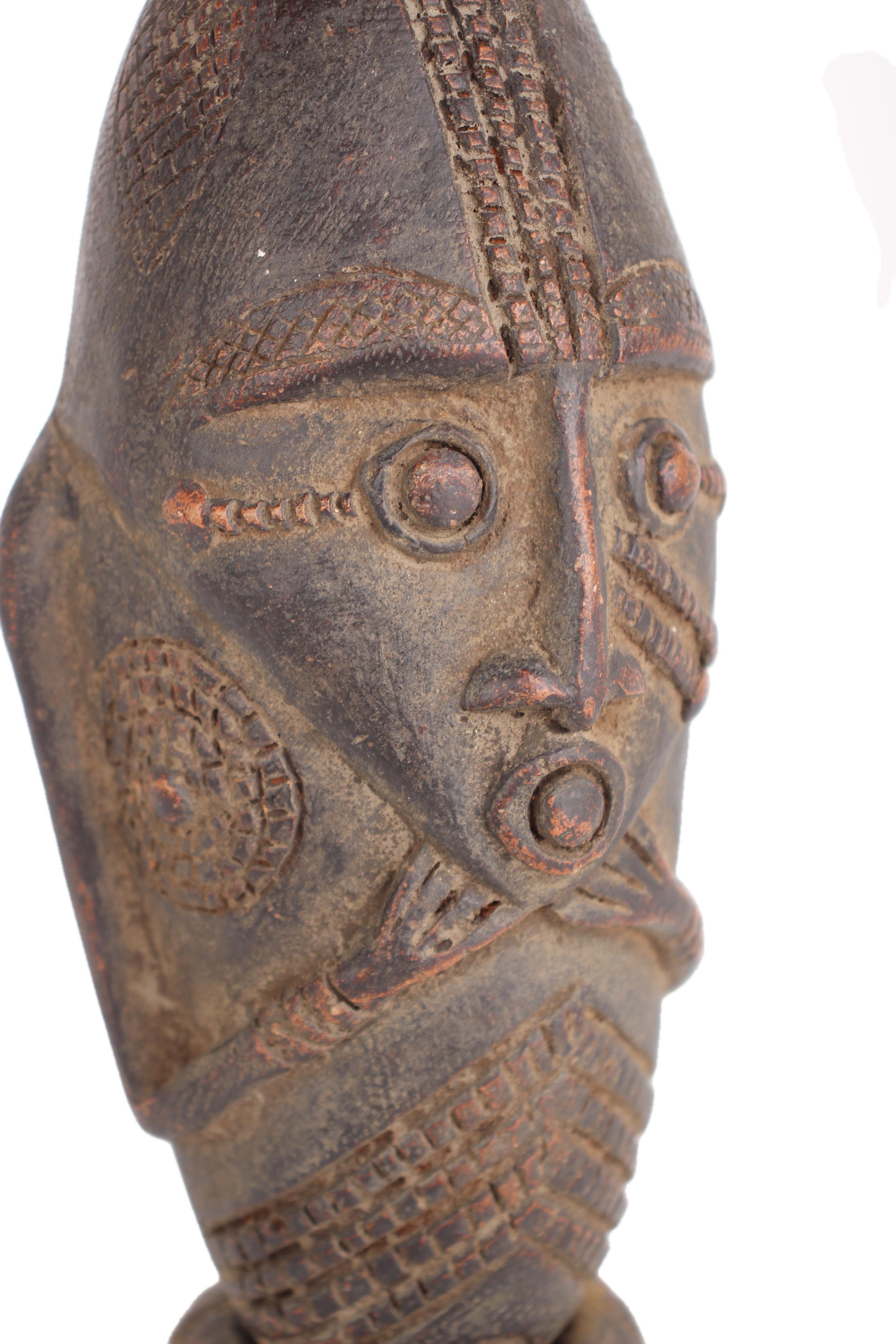 Mangbetu Tribe West African Artifacts ~9.1" Tall - New 2025