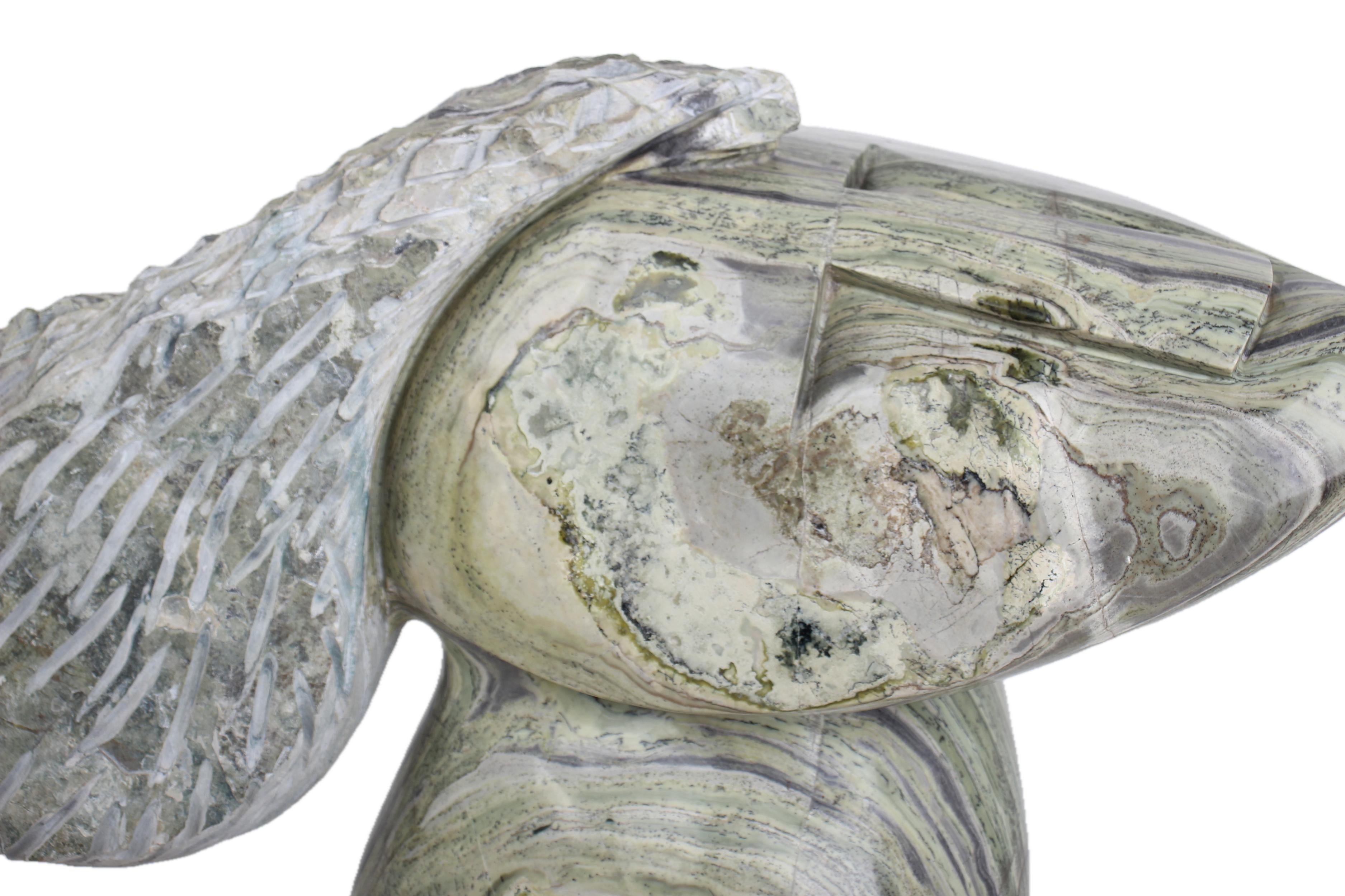 Shona Tribe Butter Jade Shona Stone ~27.6" Tall - New 2025