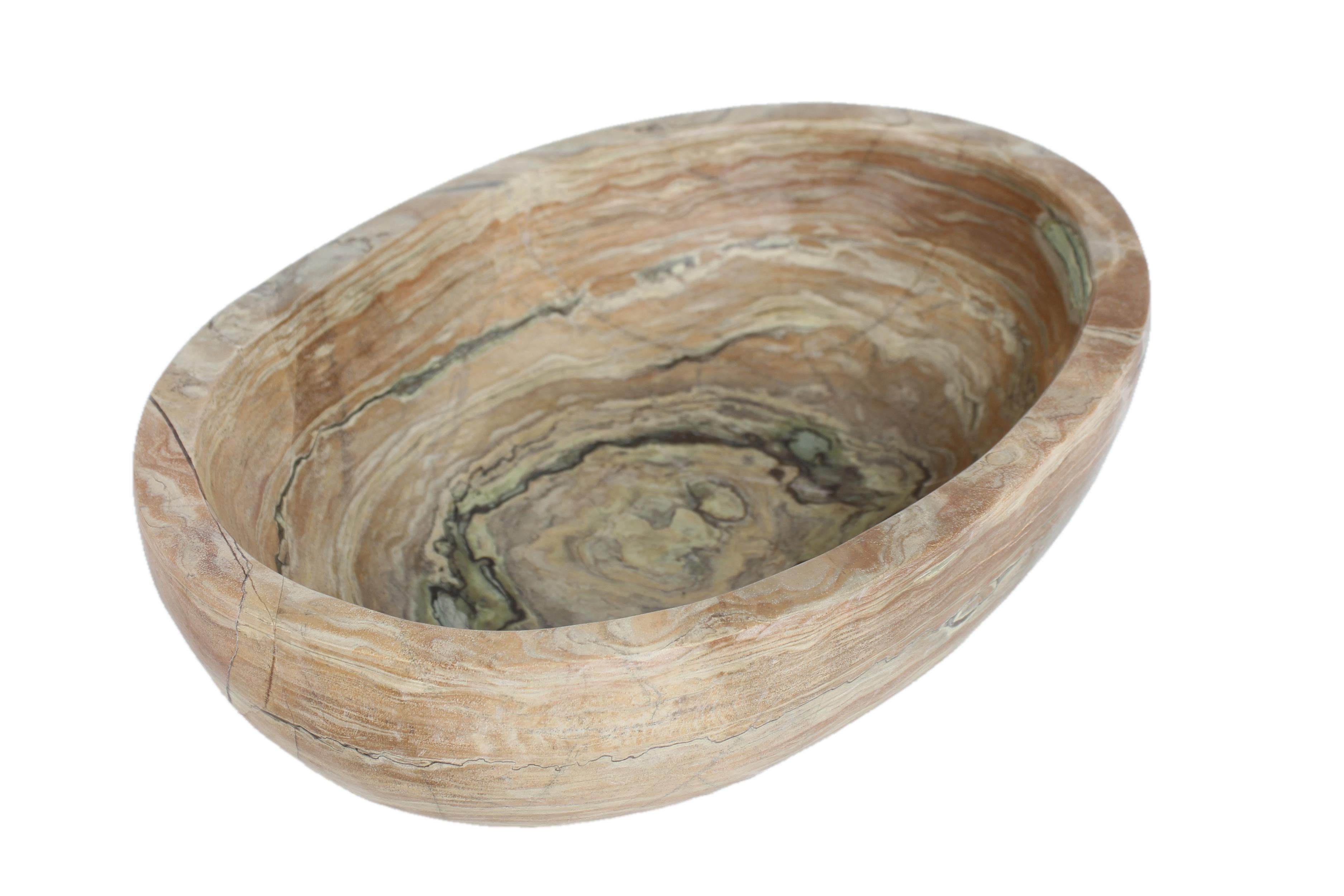 Shona Tribe Butter Jade Bowl ~4.7" Tall - New 2025 - Shona Stone