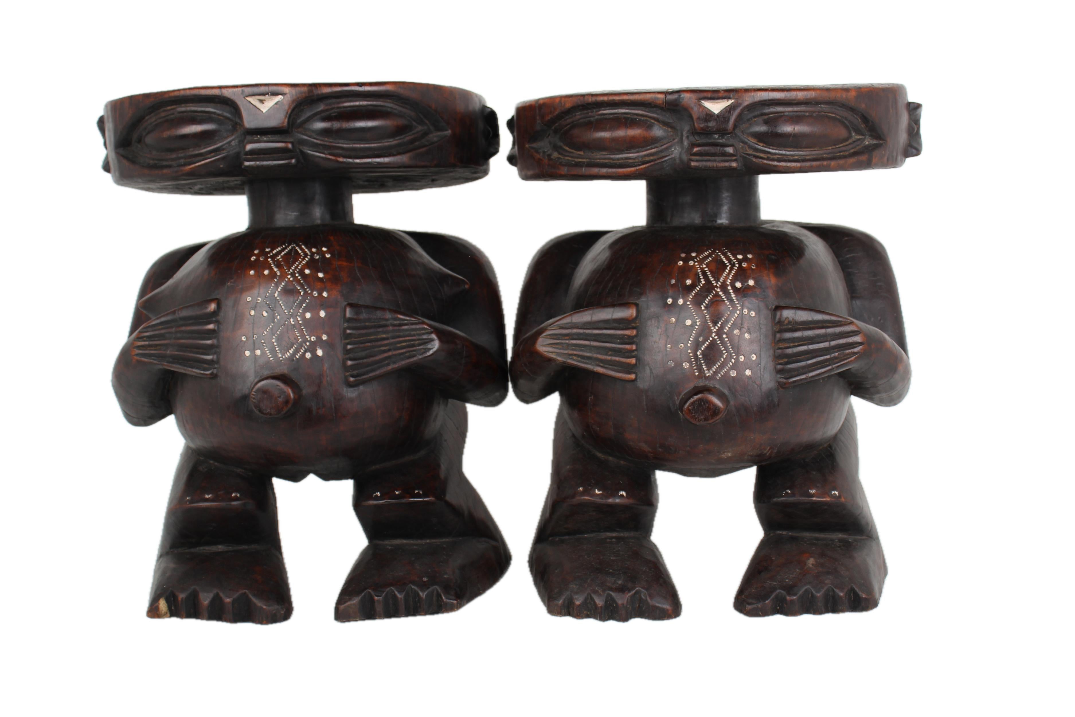 Pygmy Tribe Wooden and Basket Artifacts ~20.5" Tall - New 2025