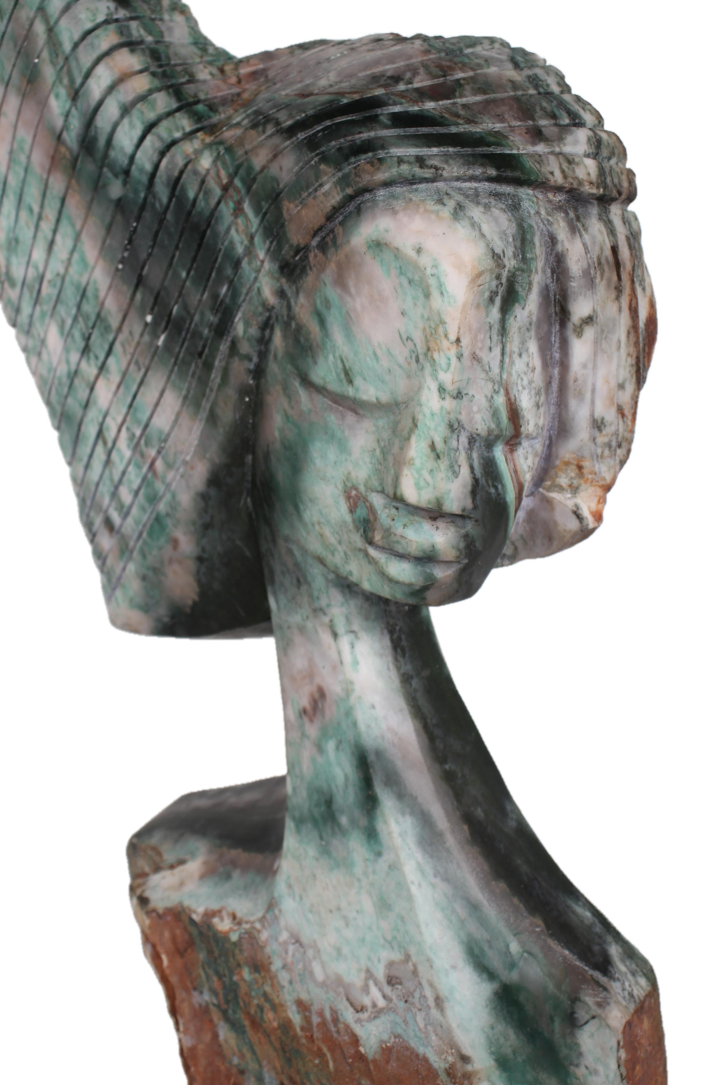 Shona Tribe Opal Stone Princess ~26.8" Tall - New 2025 - Shona