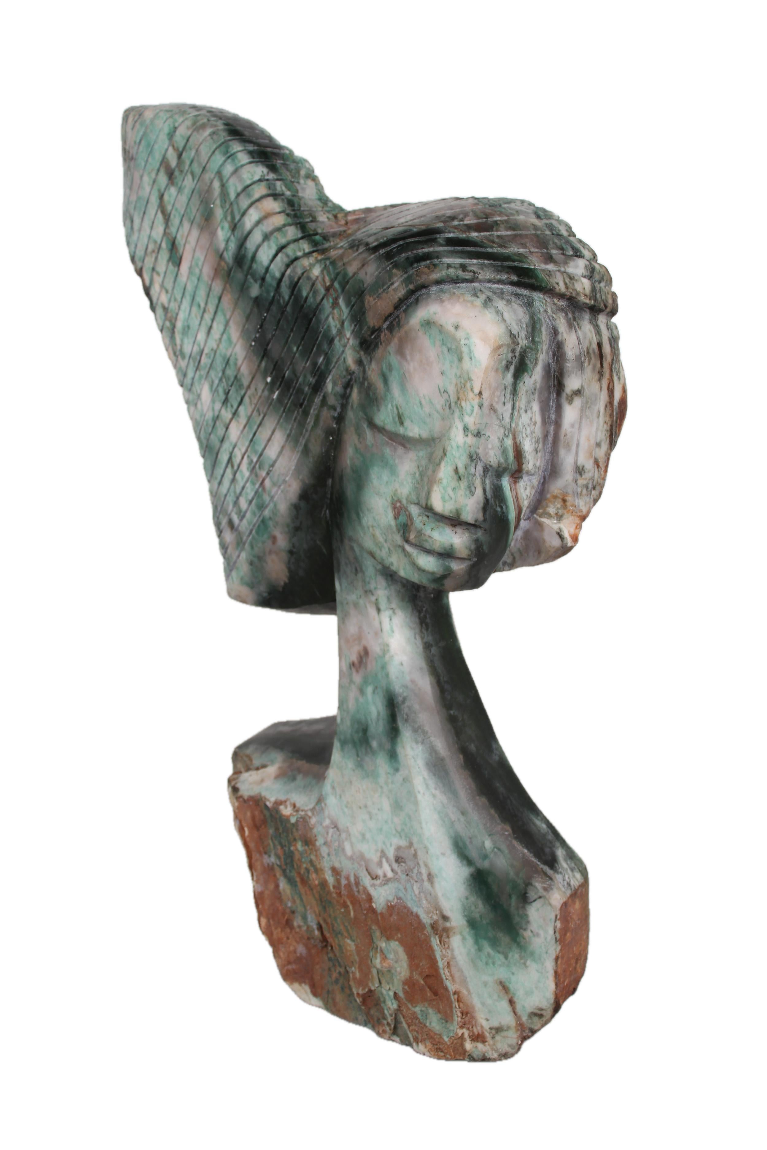 Shona Tribe Opal Stone Princess ~26.8" Tall - New 2025 - Shona