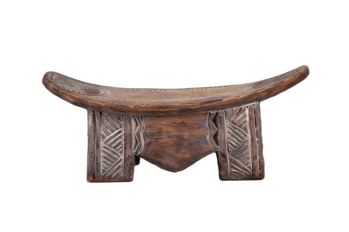 Ashanti Tribe Wooden Stools ~7.9" Tall (New 2026) - Furniture