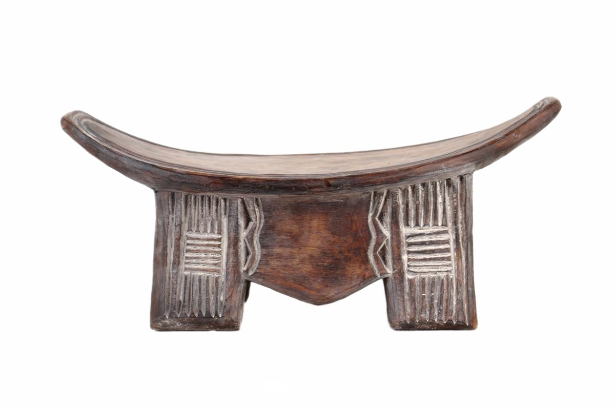 Ashanti Tribe Wooden Stools ~9.1" Tall (New 2026) - Furniture