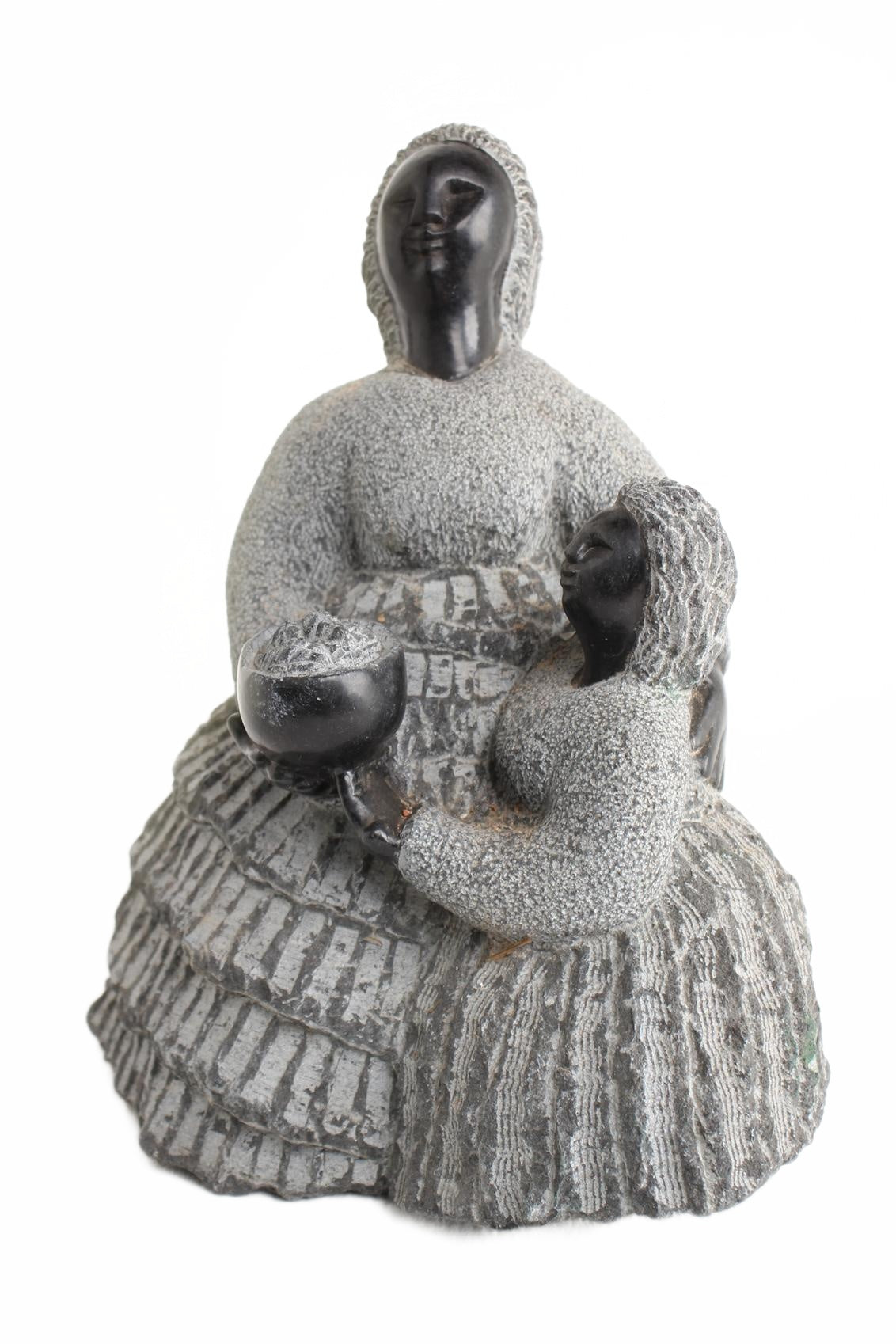 Shona Tribe Springstone Fat Mamas ~13.8" Tall (New 2026) - Sculpture & Statuary