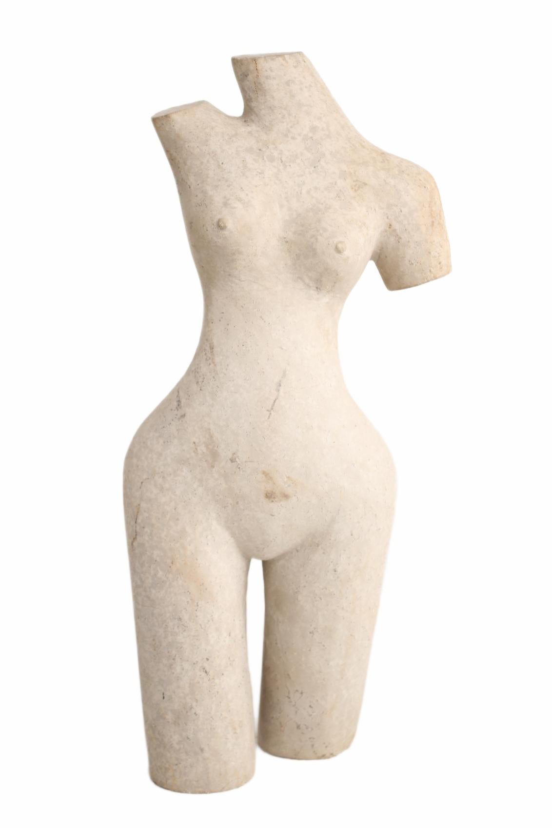 Shona Tribe Dolomite Female Torsos ~16.9" Tall (New 2026) - Sculpture & Statuary