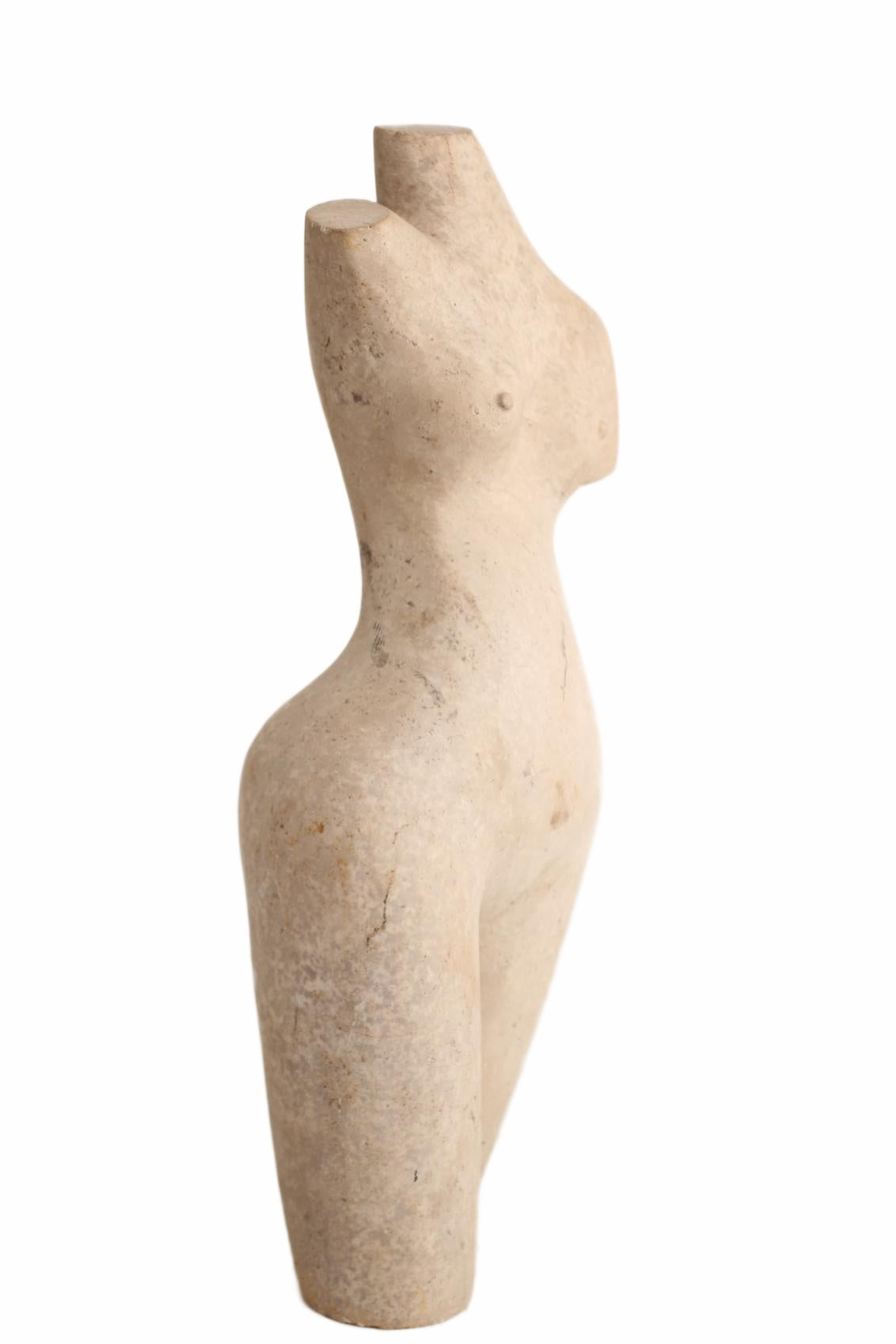 Shona Tribe Dolomite Female Torsos ~16.9" Tall (New 2026) - Sculpture & Statuary