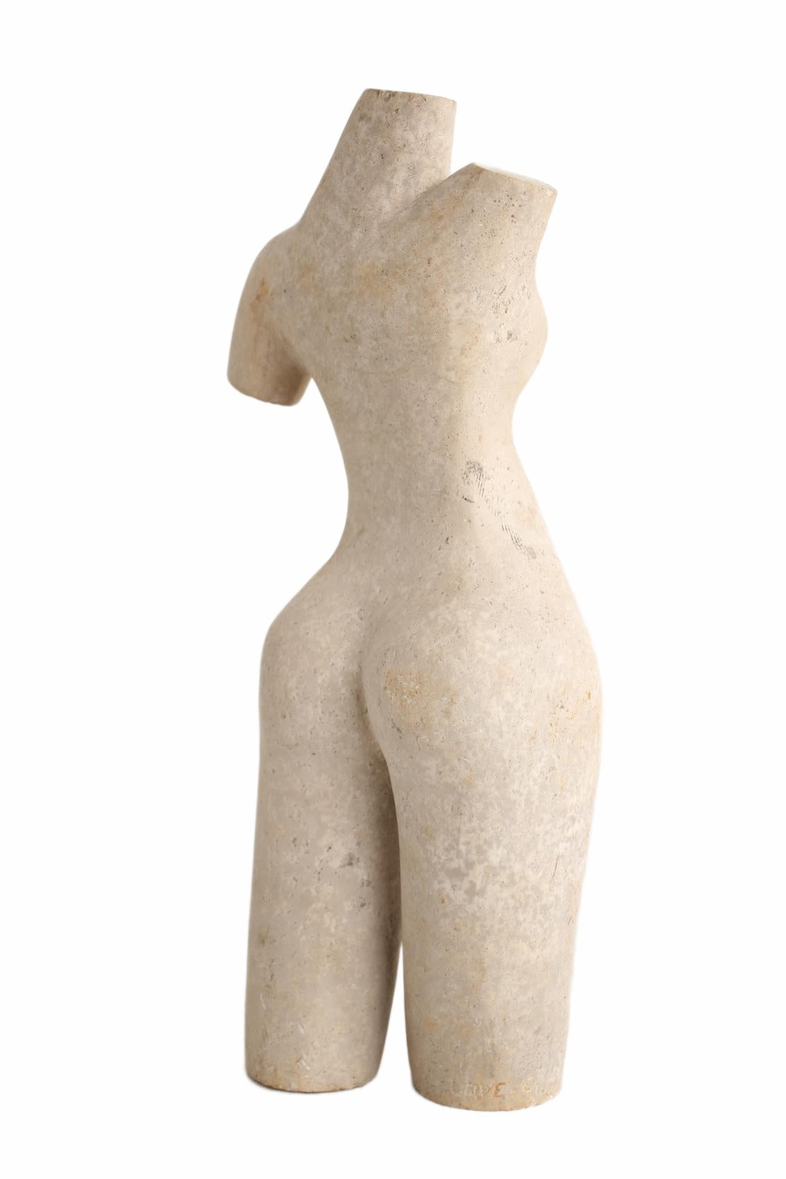 Shona Tribe Dolomite Female Torsos ~16.9" Tall (New 2026) - Sculpture & Statuary