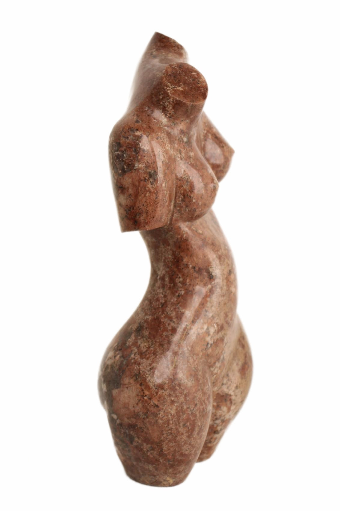 Shona Tribe Dolomite Female Torsos ~15.7" Tall (New 2026) - Sculpture & Statuary