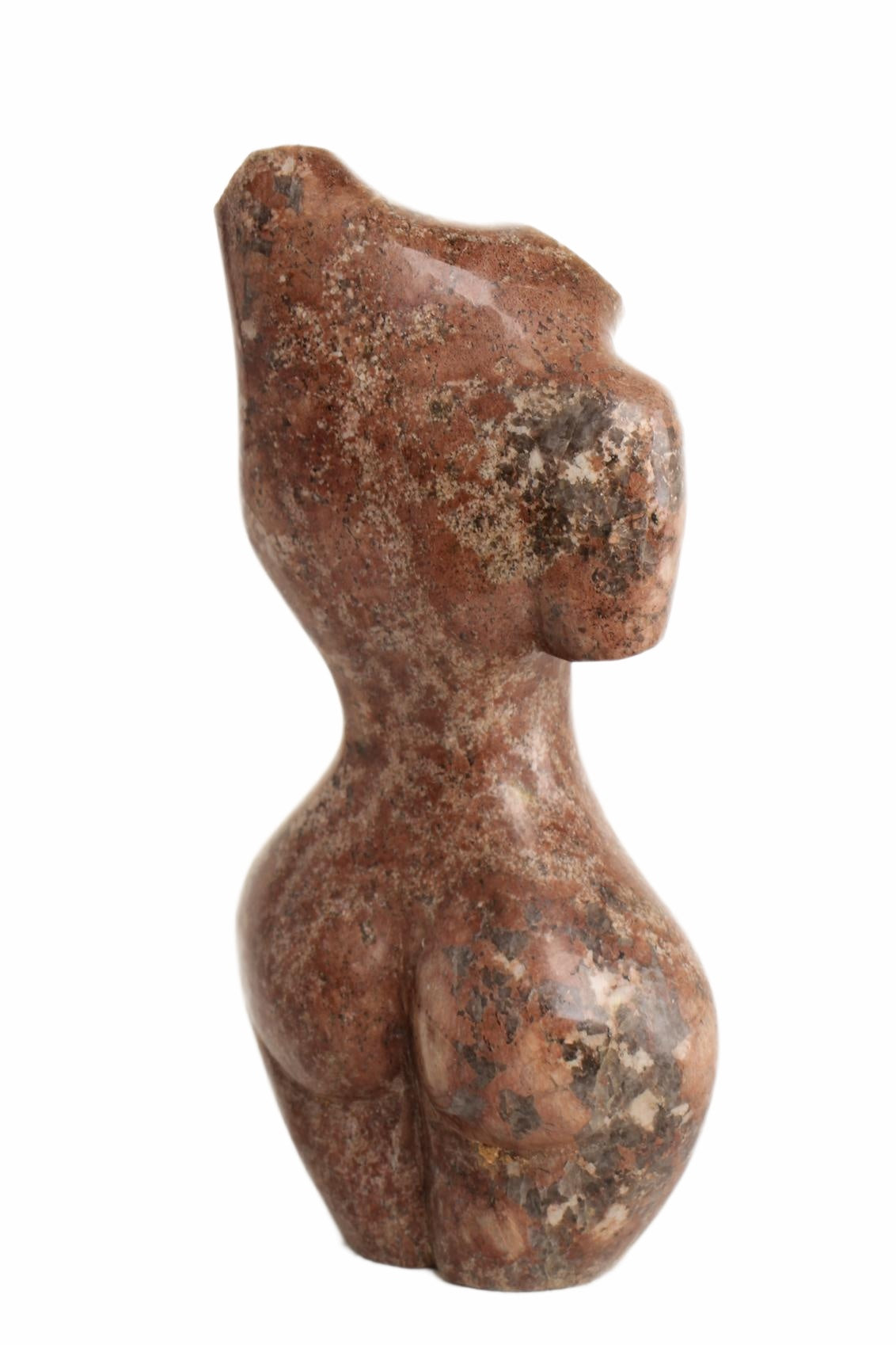 Shona Tribe Dolomite Female Torsos ~15.7" Tall (New 2026) - Sculpture & Statuary