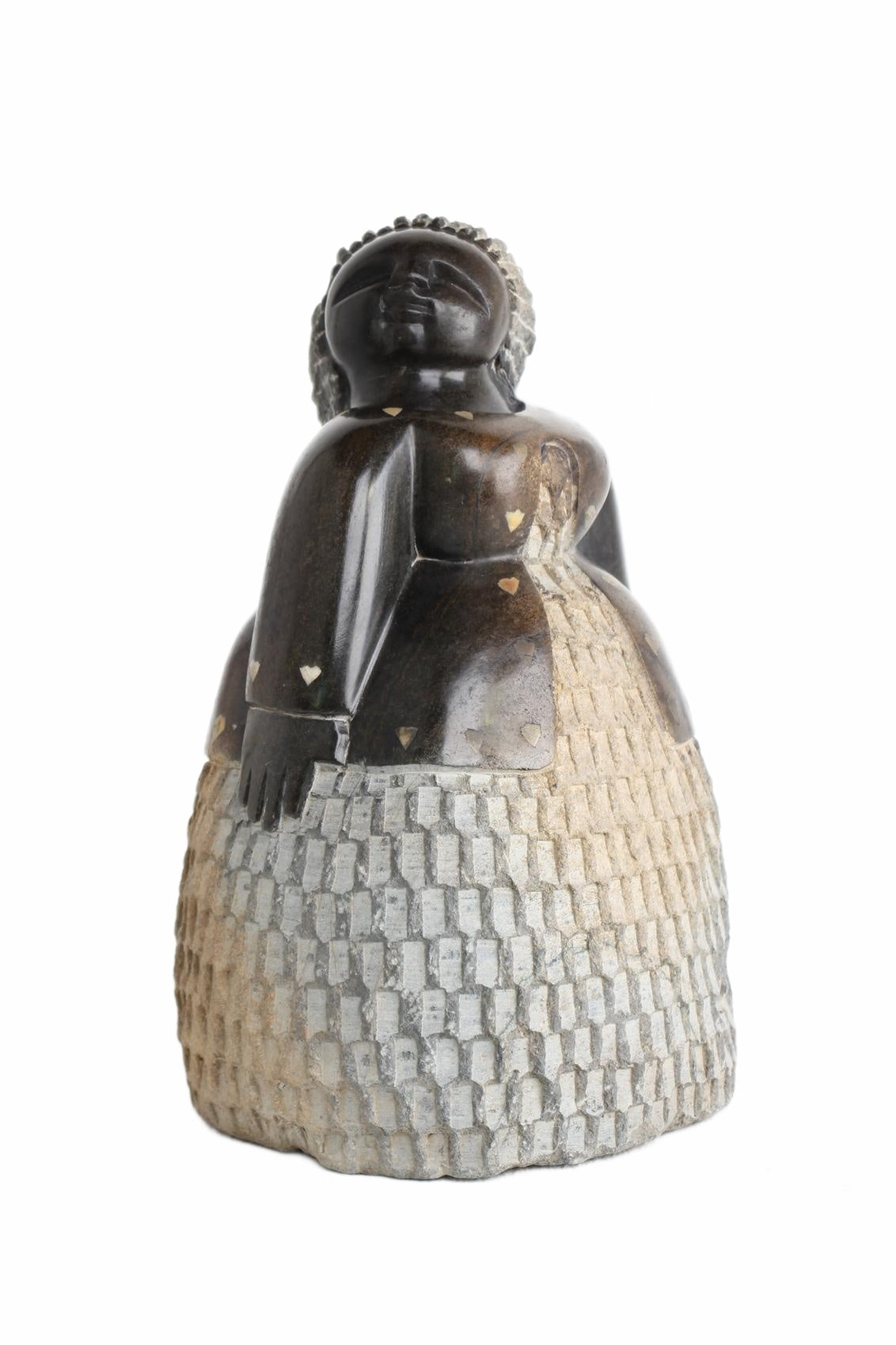 Shona Tribe Springstone Fat Mamas ~13.8" Tall (New 2026) - Sculpture & Statuary