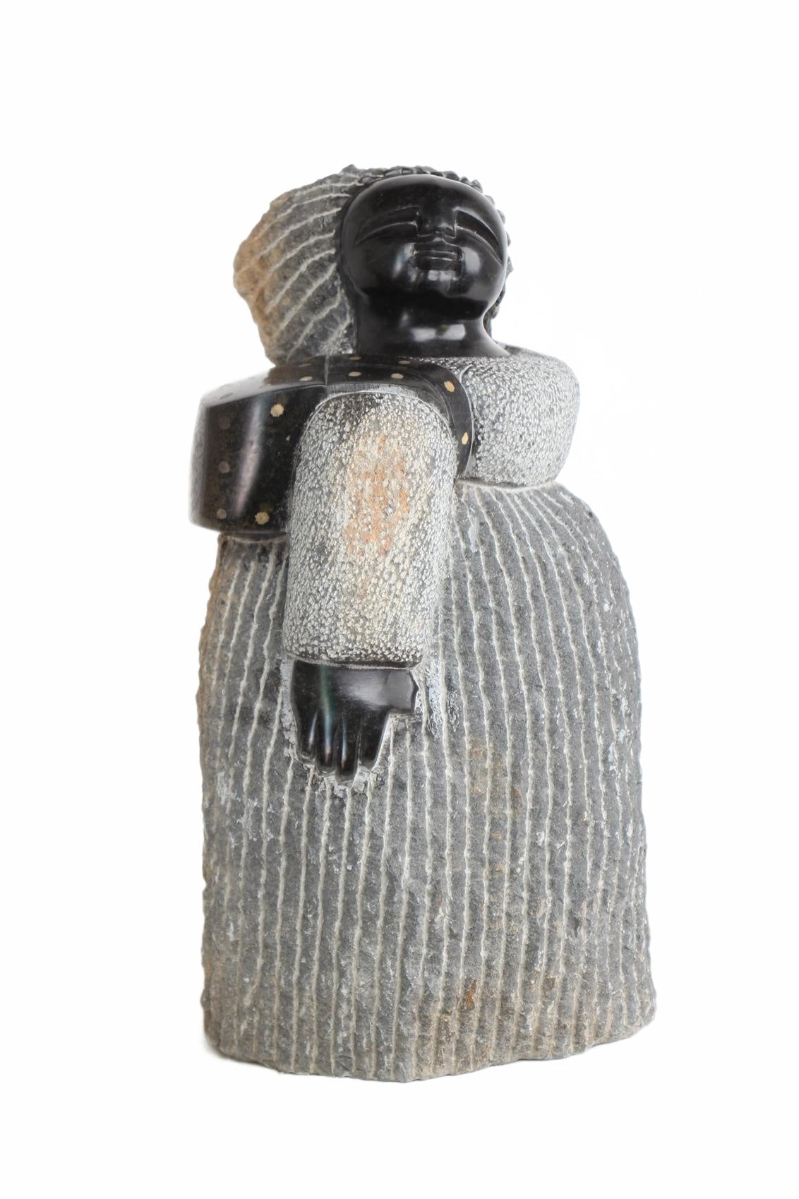 Shona Tribe Springstone Fat Mamas ~14.6" Tall (New 2026) - Sculpture & Statuary