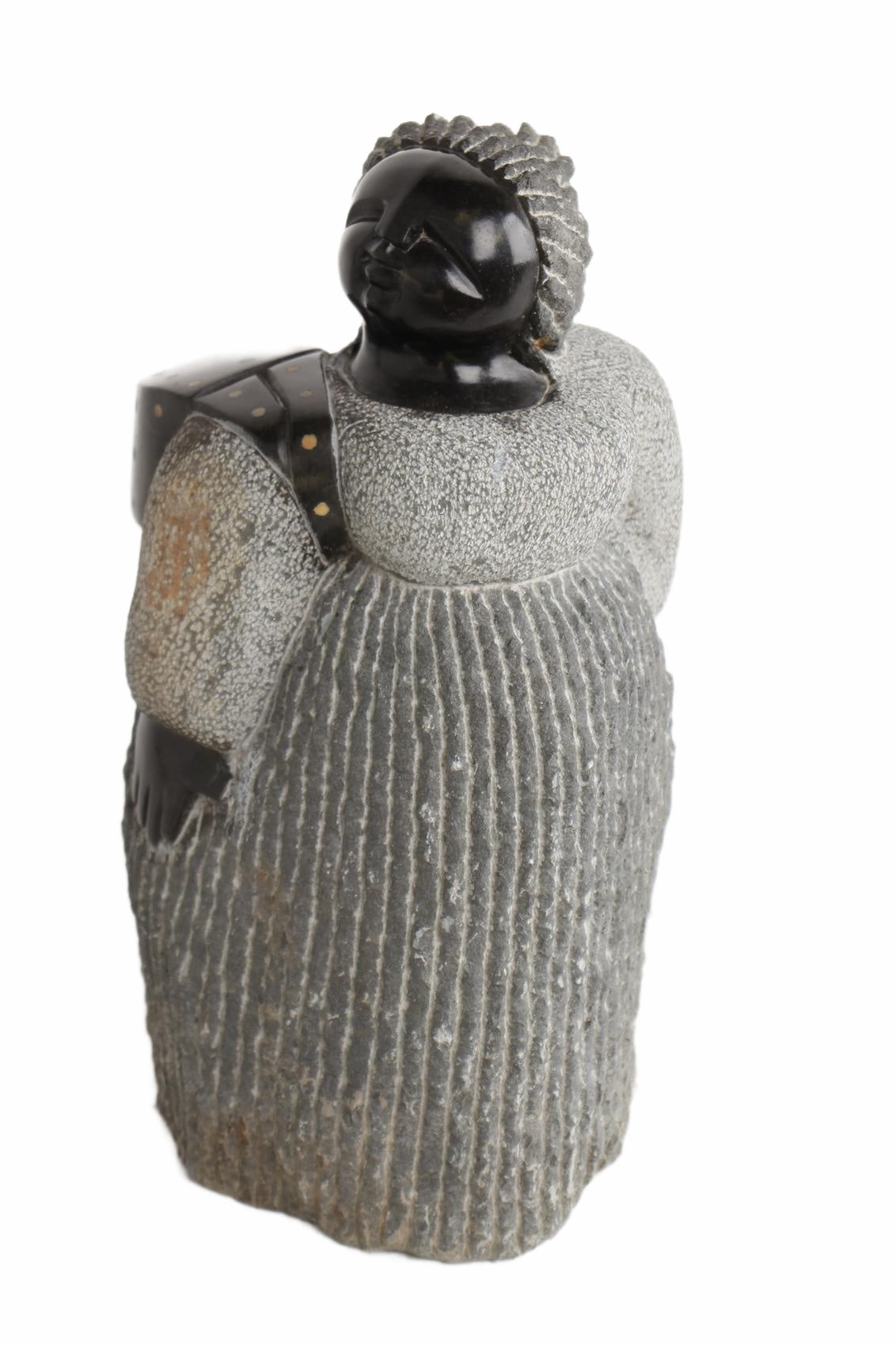 Shona Tribe Springstone Fat Mamas ~14.6" Tall (New 2026) - Sculpture & Statuary