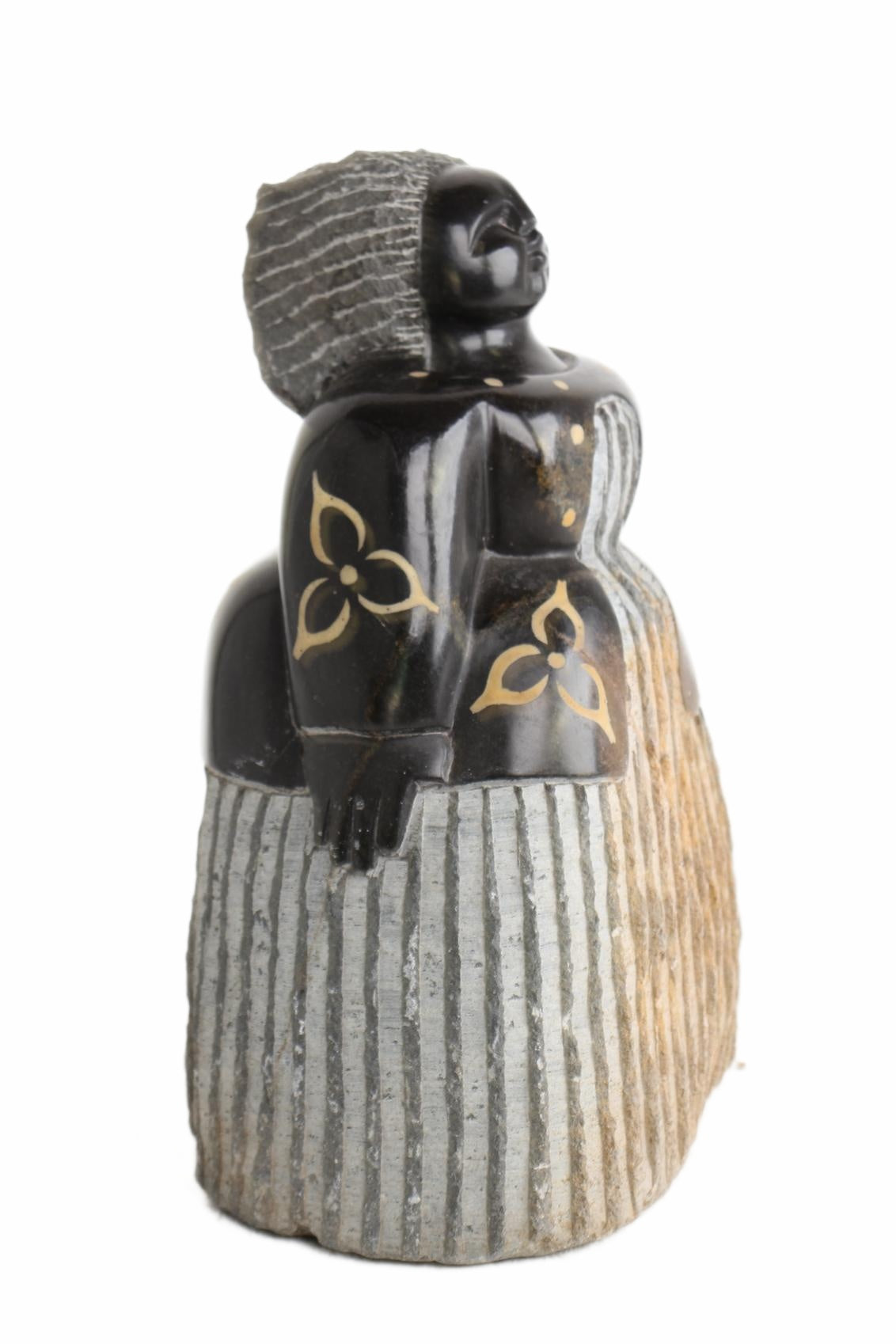 Shona Tribe Springstone Fat Mamas ~14.2" Tall (New 2026) - Sculpture & Statuary