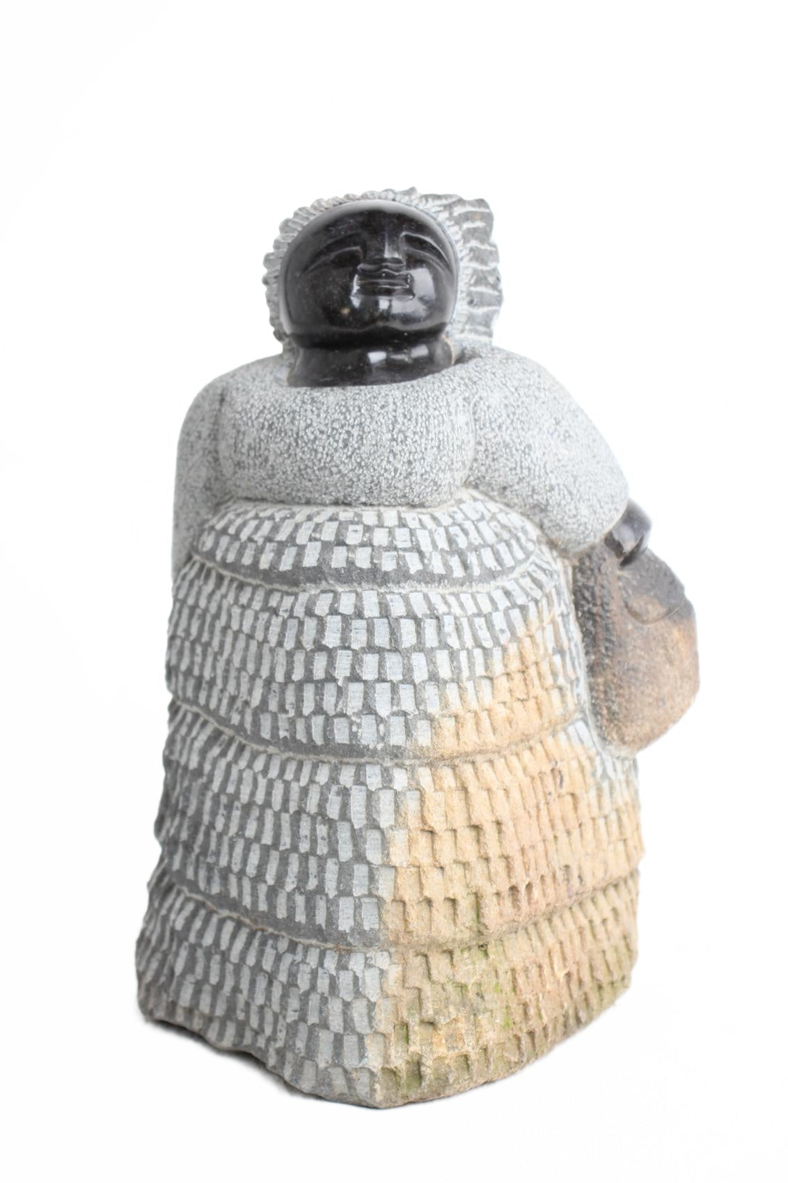 Shona Tribe Springstone Fat Mamas ~14.6" Tall (New 2026) - Sculpture & Statuary