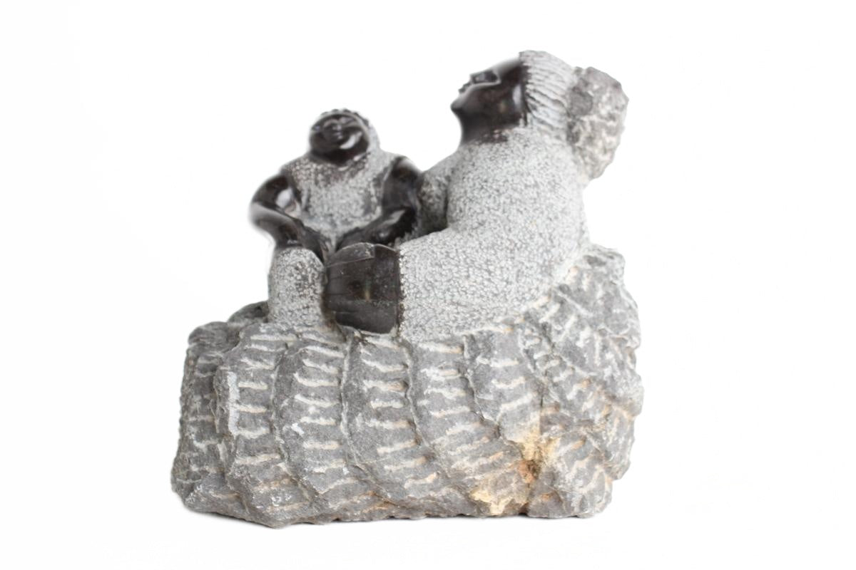 Shona Tribe Springstone Fat Mamas ~11.8" Tall (New 2026) - Sculpture & Statuary