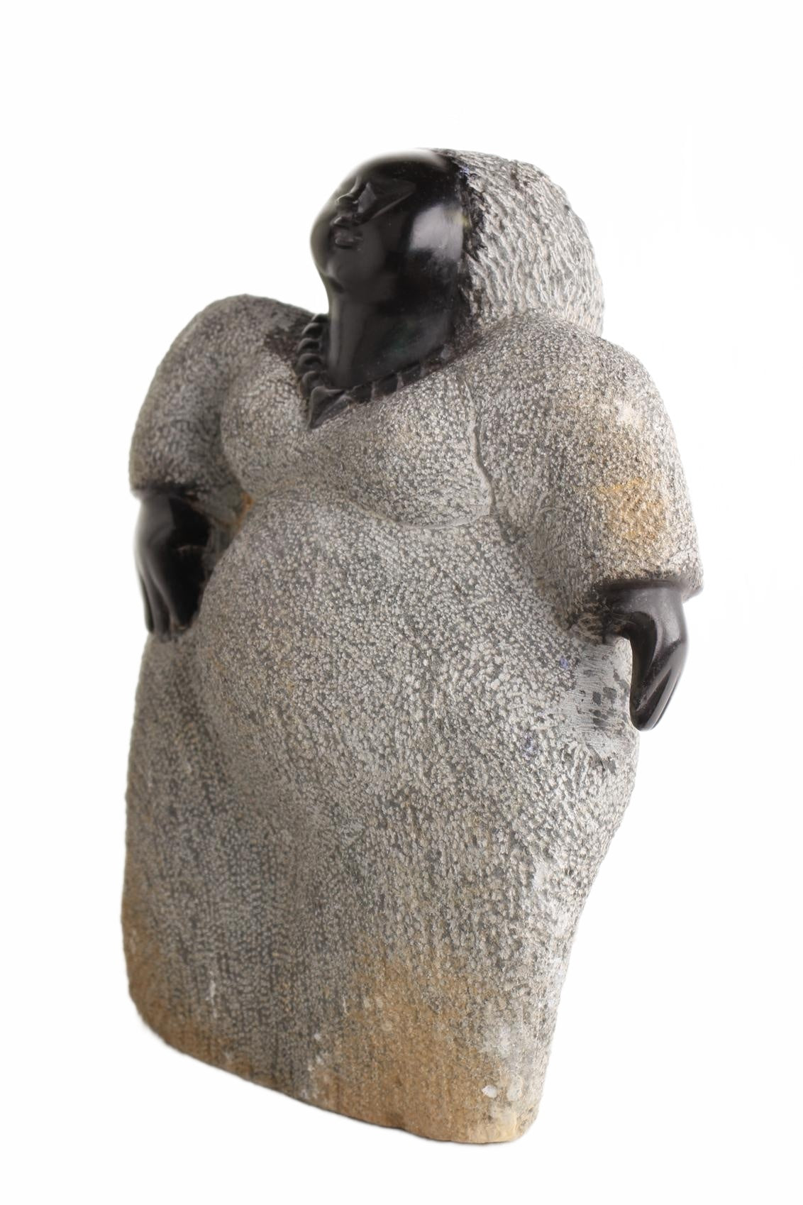 Shona Tribe Springstone Fat Mamas ~16.5" Tall (New 2026) - Sculpture & Statuary