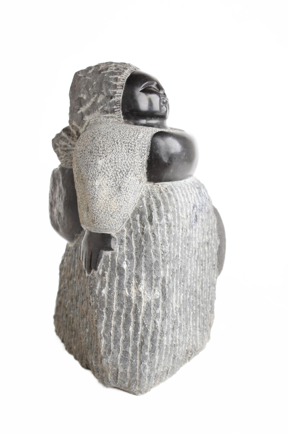 Shona Tribe Springstone Fat Mamas ~15.7" Tall (New 2026) - Sculpture & Statuary