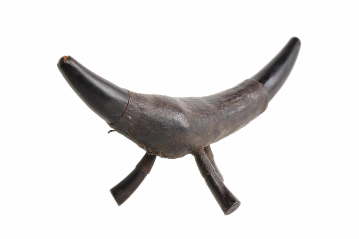 Tikar Tribe Wooden Headrest ~7.5" Tall (New 2026) - Sculpture & Statuary