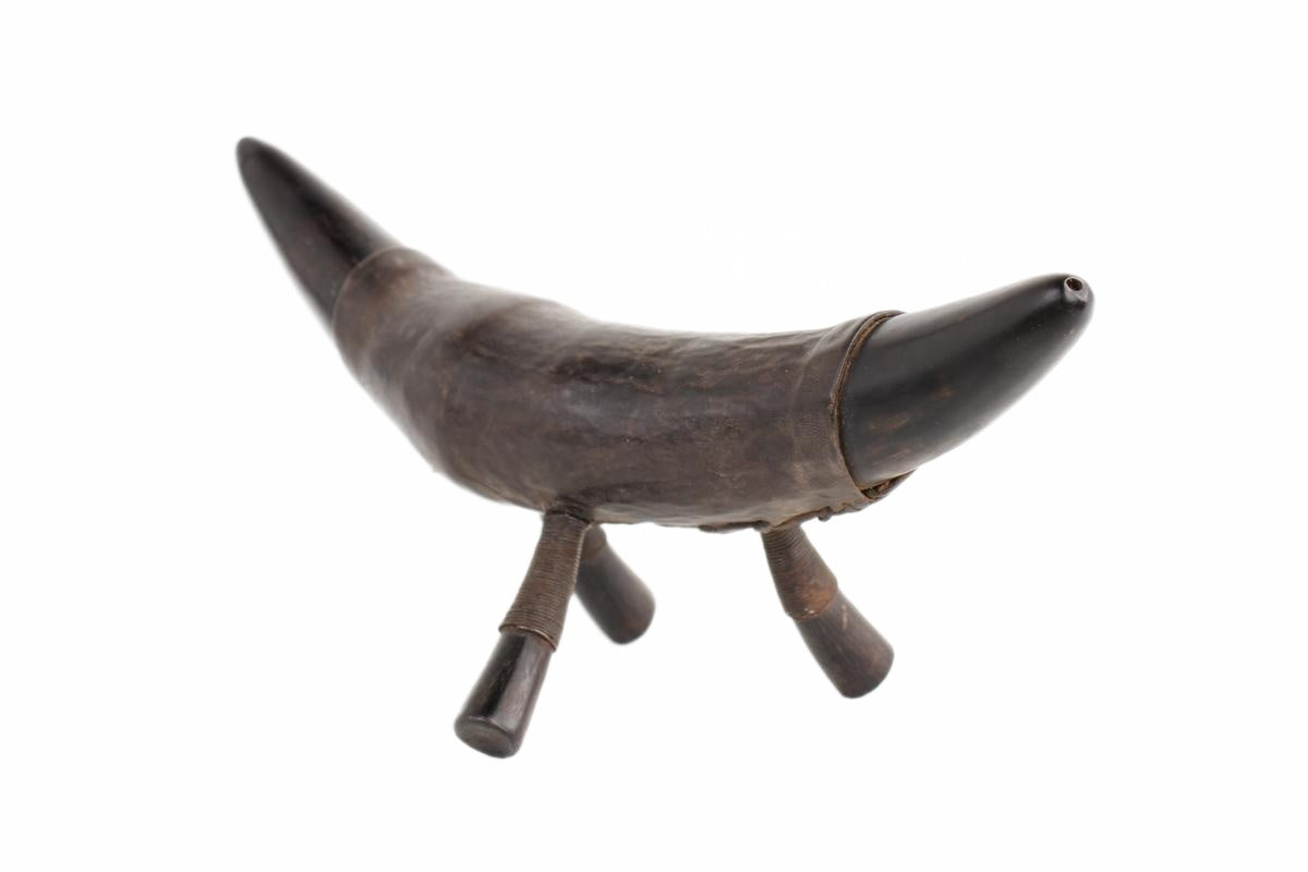 Tikar Tribe Wooden Headrest ~6.7" Tall (New 2026) - Sculpture & Statuary