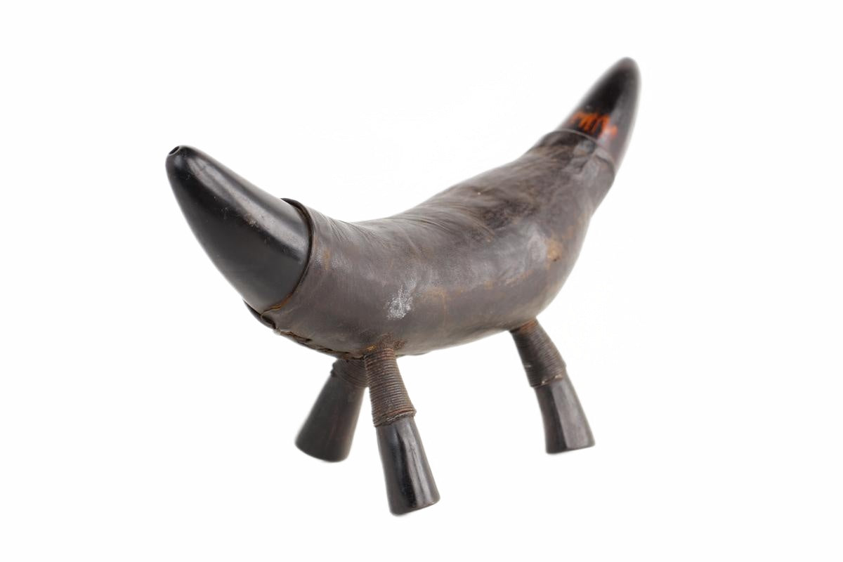 Tikar Tribe Wooden Headrest ~7.1" Tall (New 2026) - Sculpture & Statuary