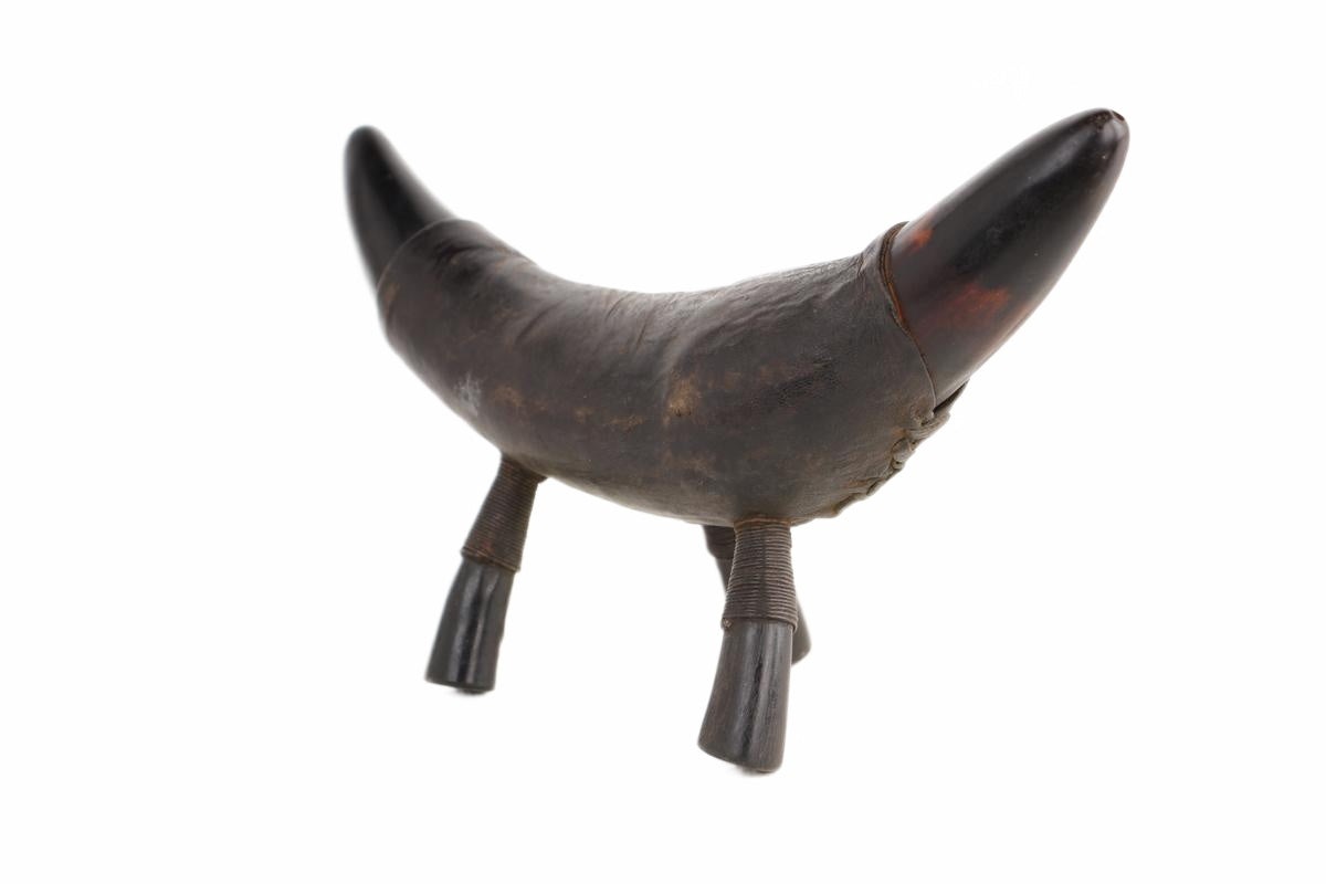 Tikar Tribe Wooden Headrest ~7.1" Tall (New 2026) - Sculpture & Statuary