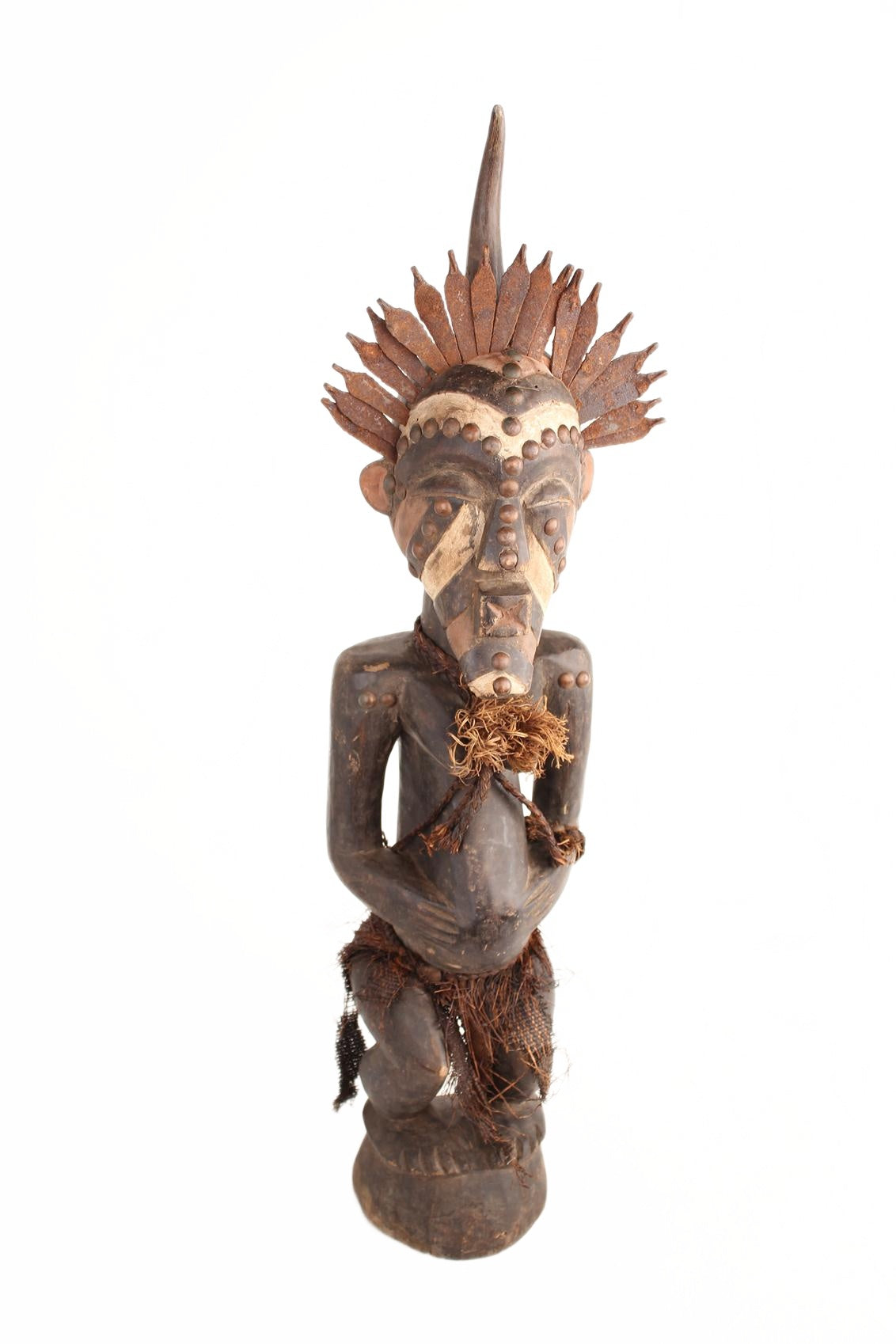 Basongye/Songye Tribe Fetish Statue ~36.2" Tall (New 2026) - Sculpture & Statuary