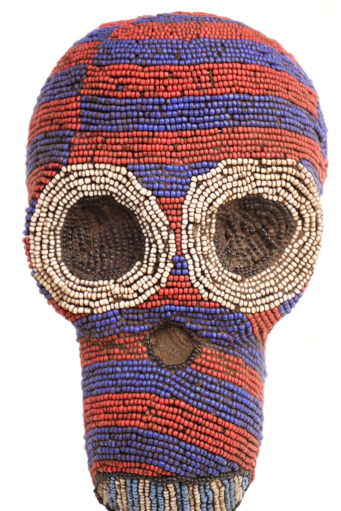 Baule Tribe Beaded Mask ~12.6" Tall (New 2026) - Masks