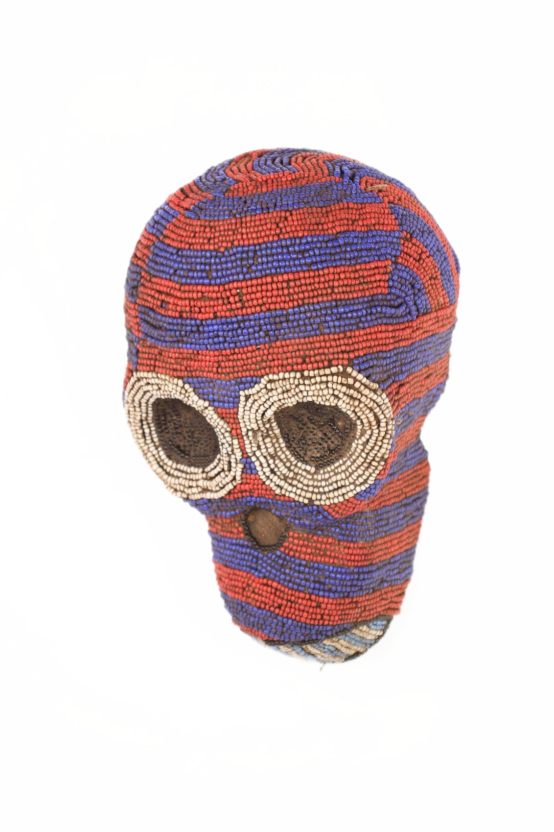 Baule Tribe Beaded Mask ~12.6" Tall (New 2026) - Masks