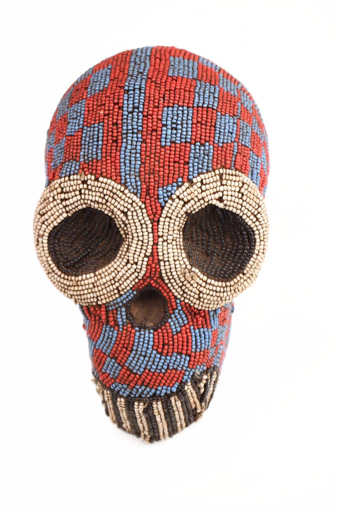 Baule Tribe Beaded Mask ~15.7" Tall (New 2026) - Masks