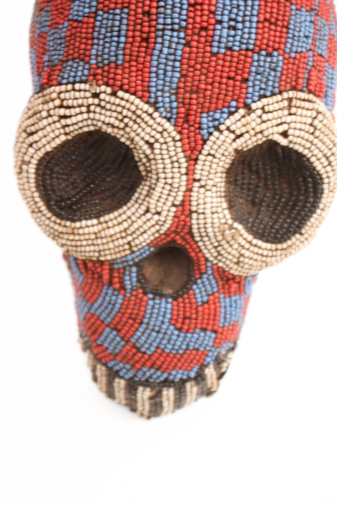 Baule Tribe Beaded Mask ~15.7" Tall (New 2026) - Masks