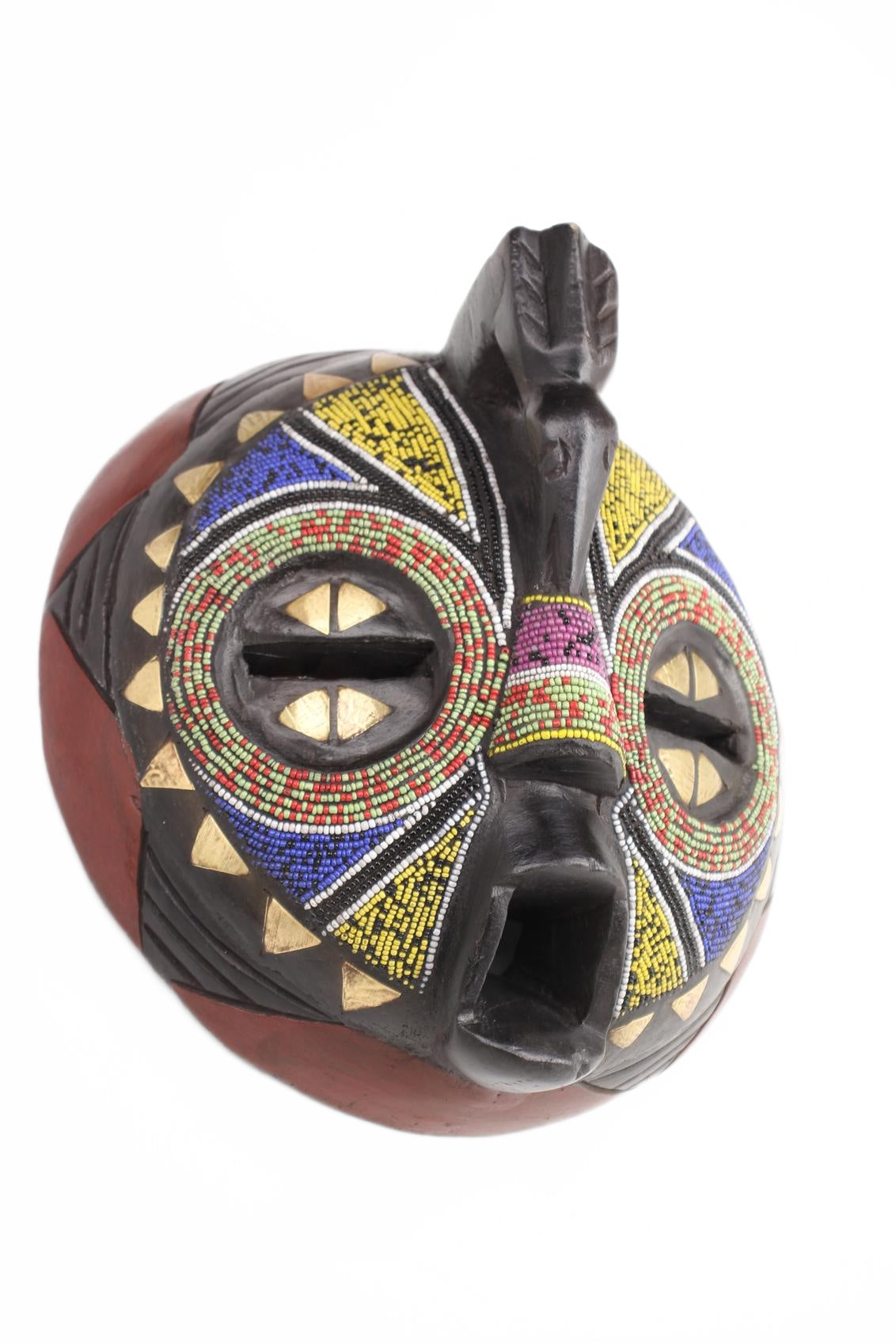 Ashanti Tribe Mask ~13.8" Tall (New 2026) - Masks