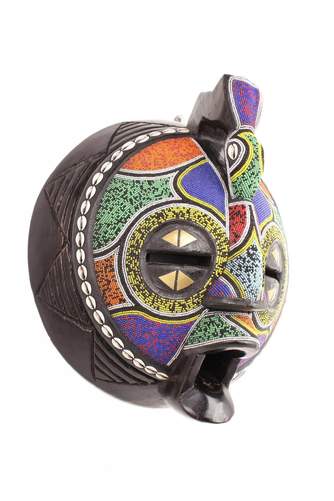 Ashanti Tribe Mask ~17.3" Tall (New 2026) - Masks
