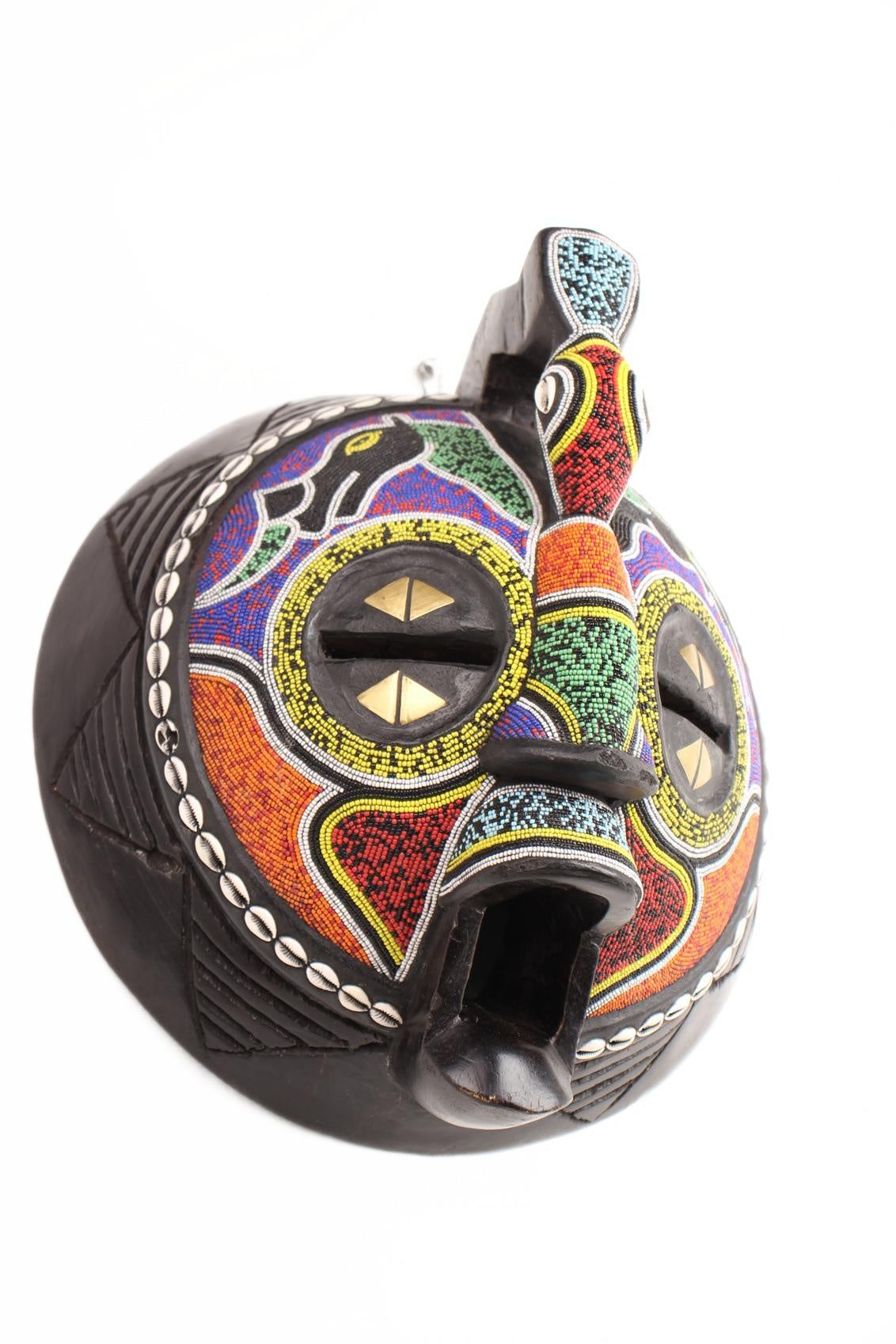 Ashanti Tribe Mask ~17.3" Tall (New 2026) - Masks