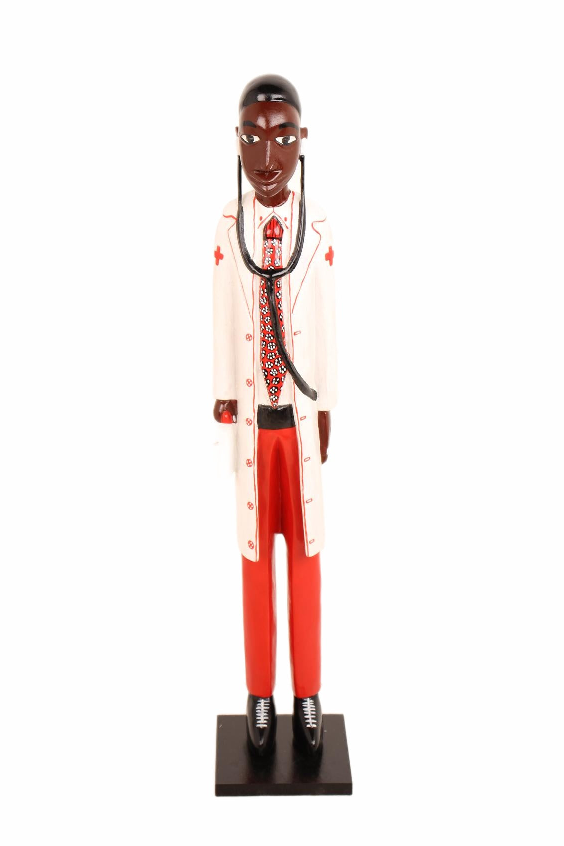 Baule Tribe African Colonial Figures ~33.1" Tall (New 2026) - Sculpture & Statuary