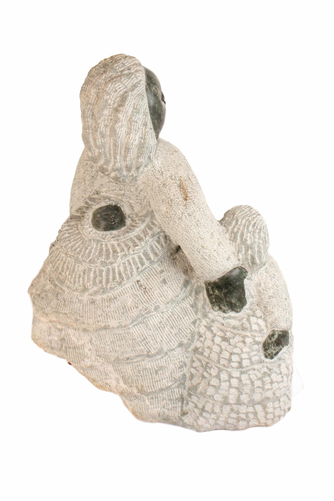 Shona Tribe Springstone Mother and Child ~21.7" Tall (New 2026) - Sculpture & Statuary