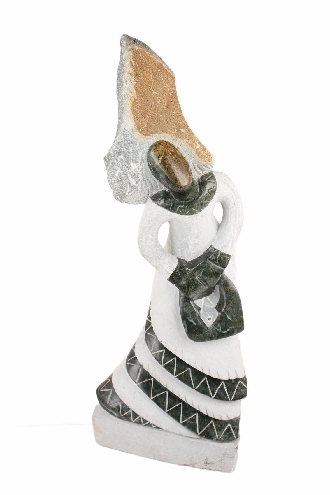 Shona Tribe Springstone Sassy Ladies ~33.1" Tall (New 2026) - Sculpture & Statuary