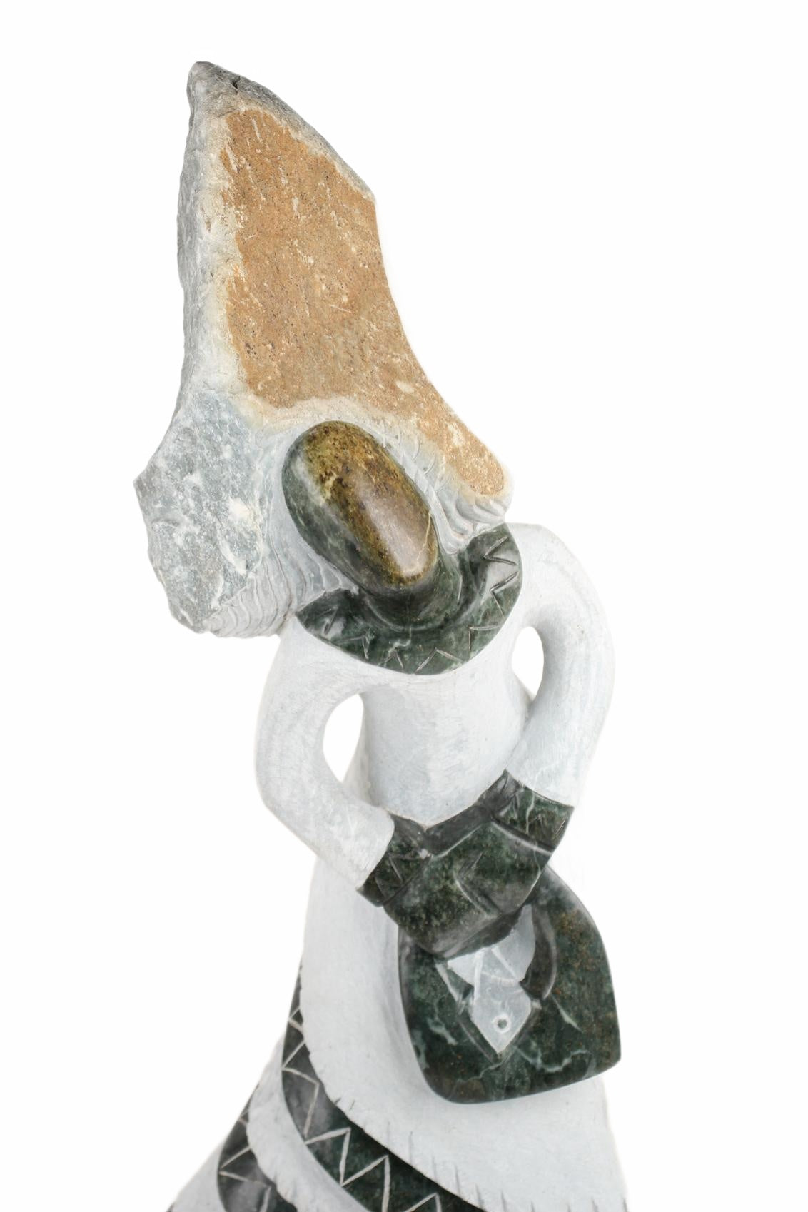 Shona Tribe Springstone Sassy Ladies ~33.1" Tall (New 2026) - Sculpture & Statuary