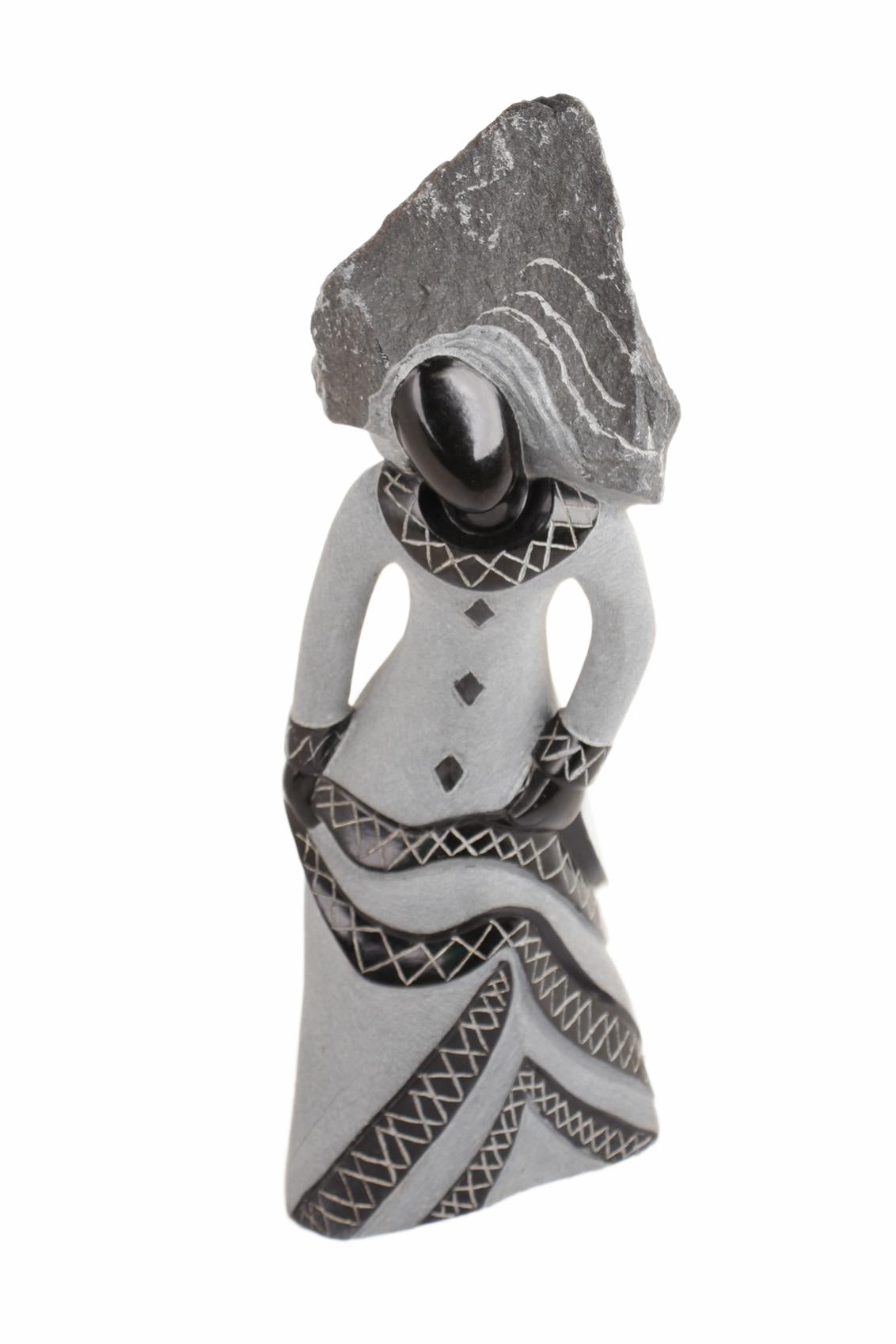 Shona Tribe Springstone Sassy Ladies ~27.6" Tall (New 2026) - Sculpture & Statuary