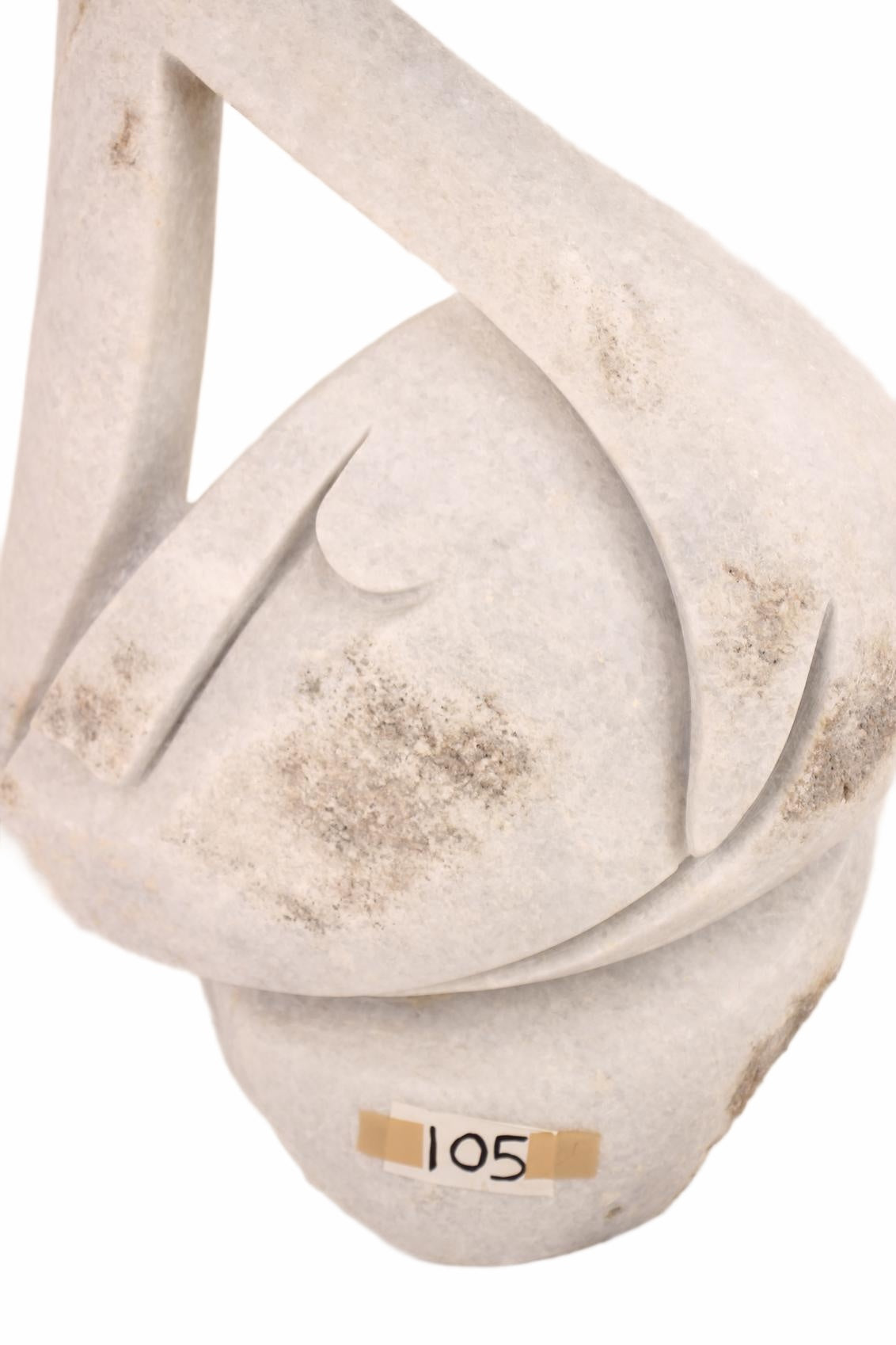 Shona Tribe Dolomite Sculpture ~24.8" Tall (New 2026) - Sculpture & Statuary