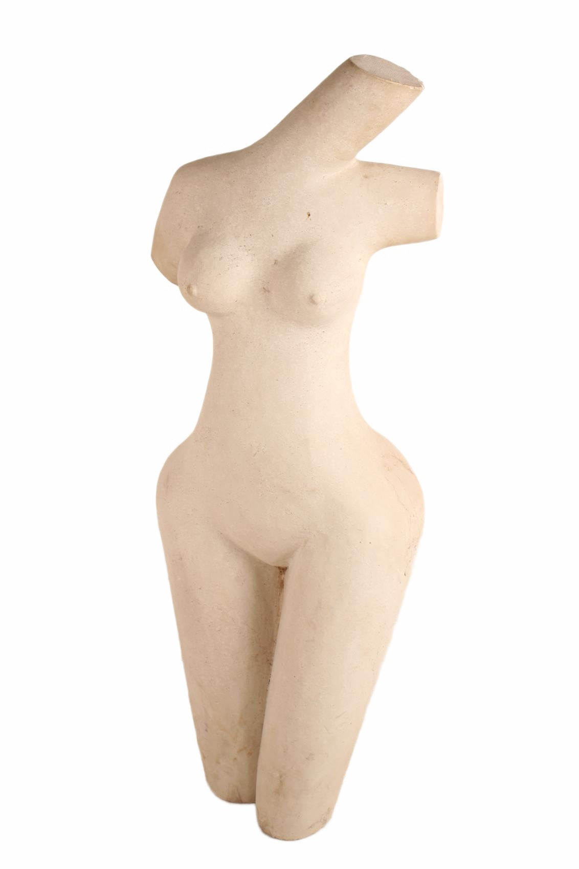 Shona Tribe Dolomite Female Torsos ~38.6" Tall (New 2026) - Sculpture & Statuary